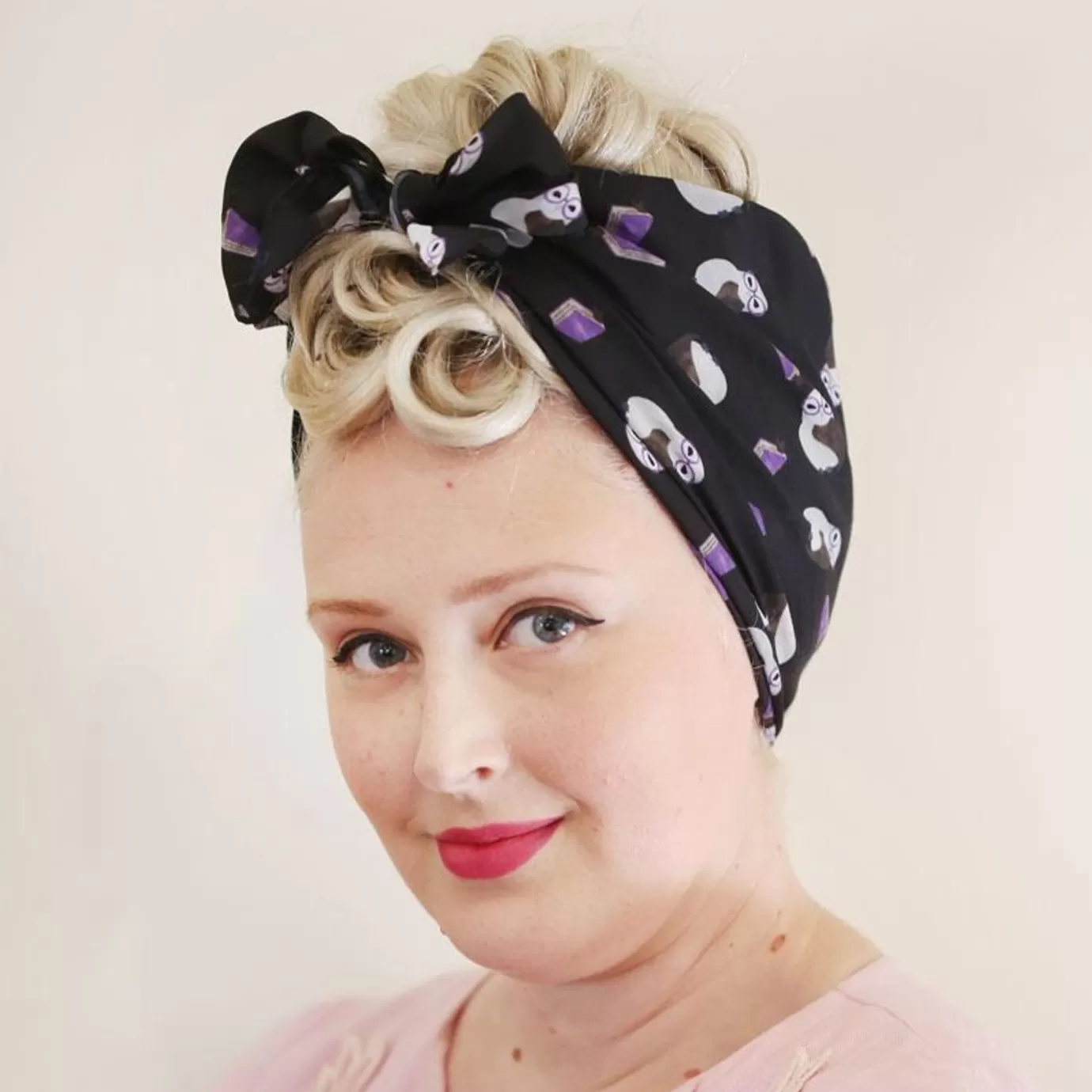 Erstwilder Studious Snow Owl Head Scarf* Scarves