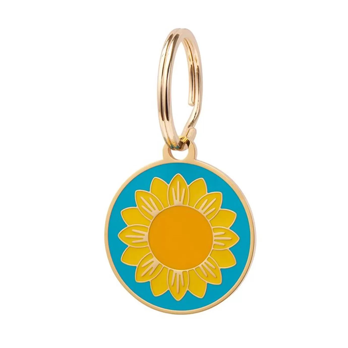 Erstwilder Sumptuous Sunflower Enamel Pet Charm* Enamel Key Rings