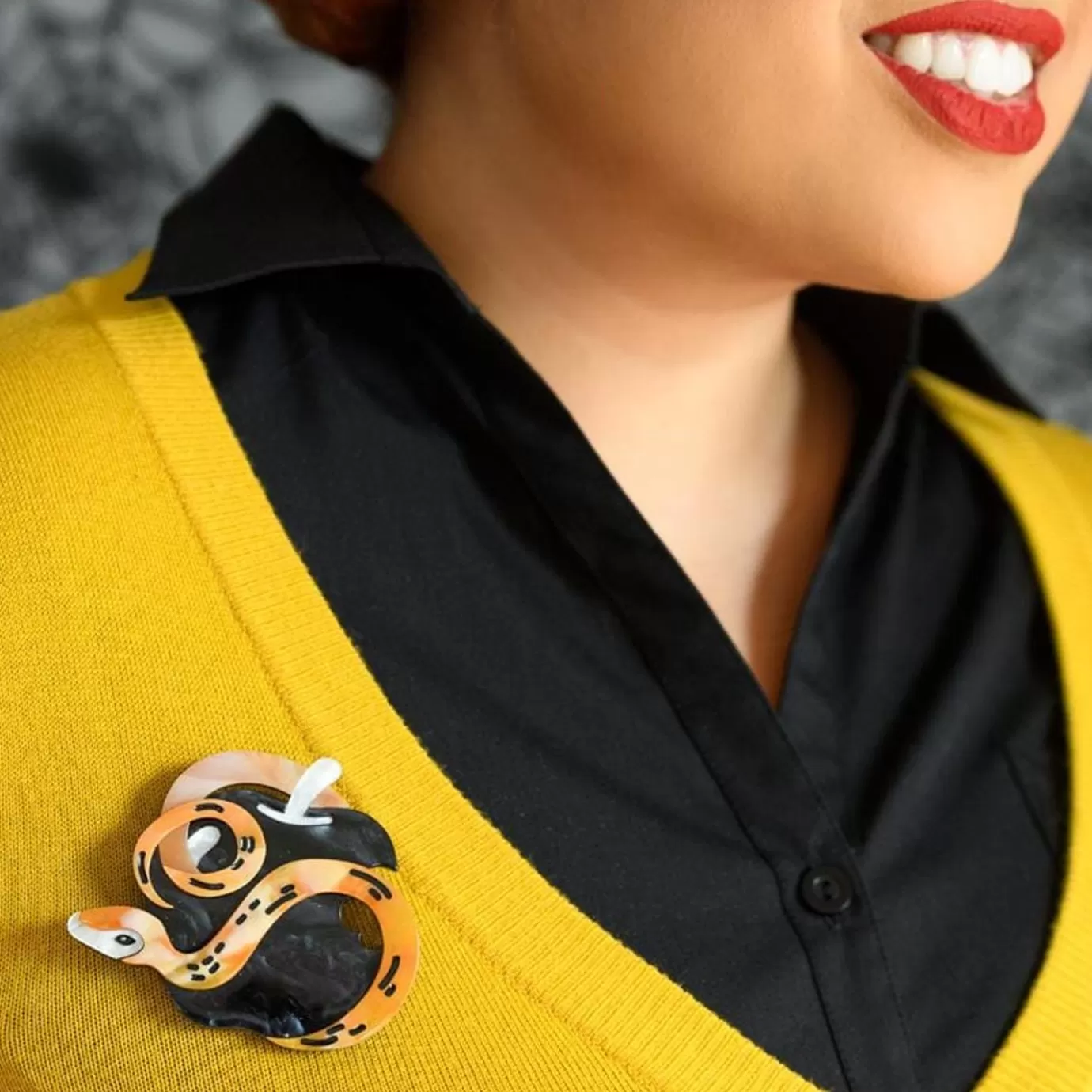 Erstwilder Take A Bite Serpent Brooch* Brooches