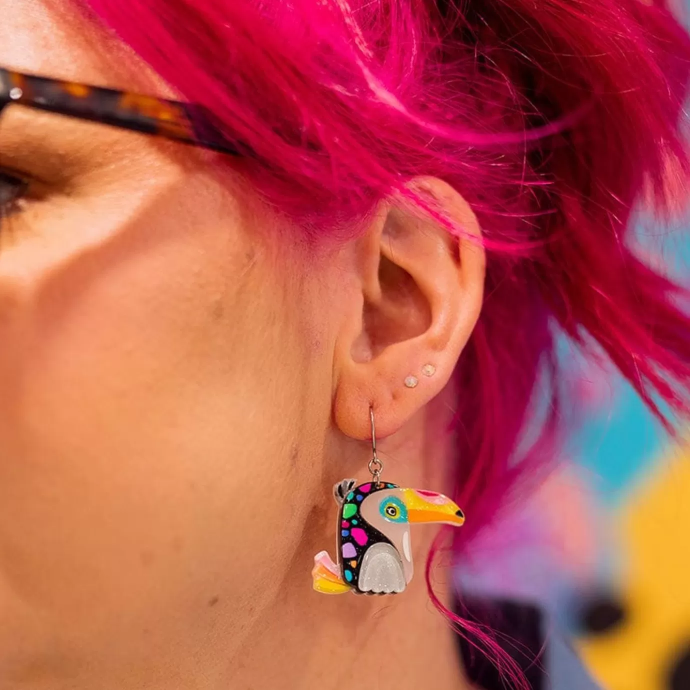 Erstwilder Tara The Toucan Drop Earrings* Earrings