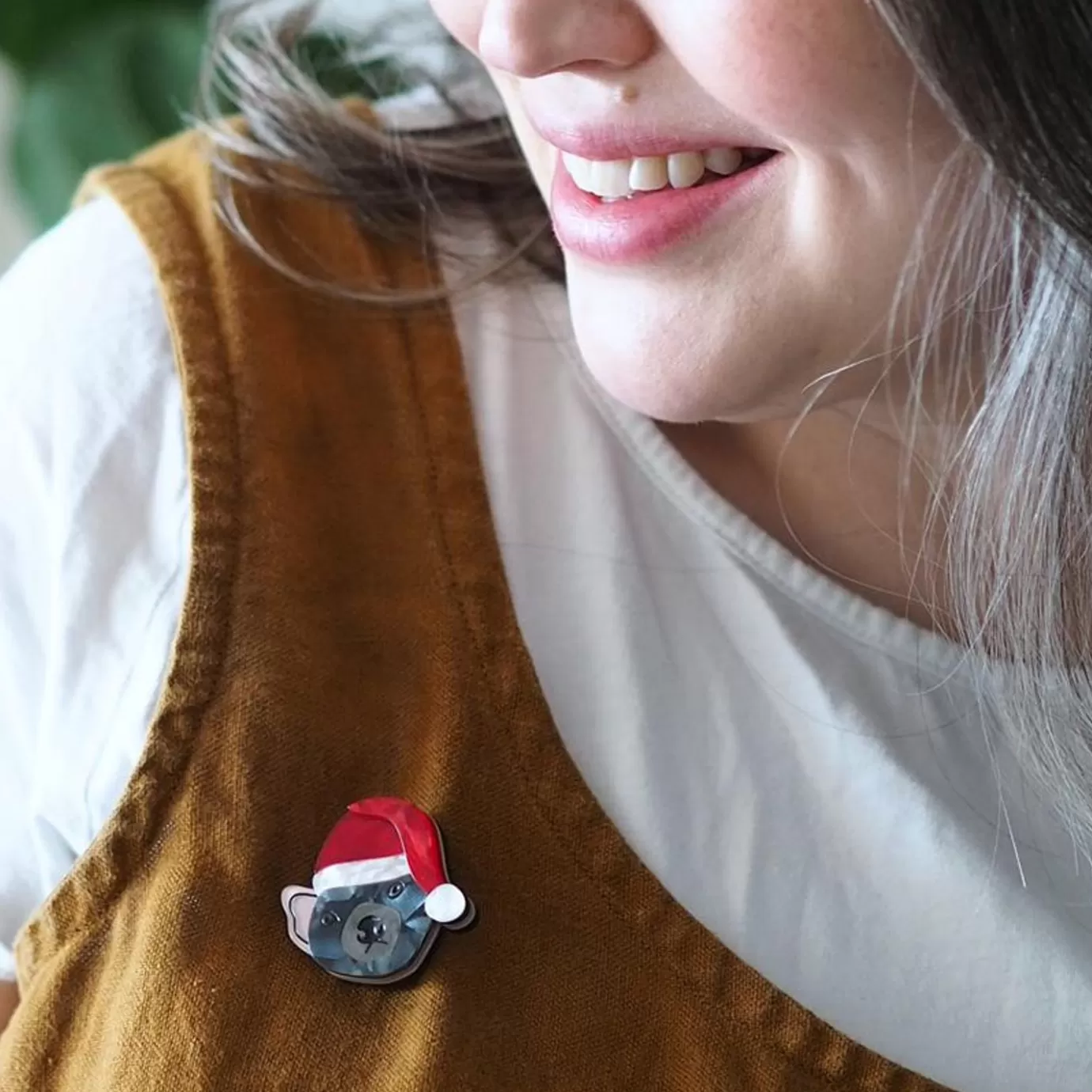 Erstwilder Tassie Claus Brooch* Brooches