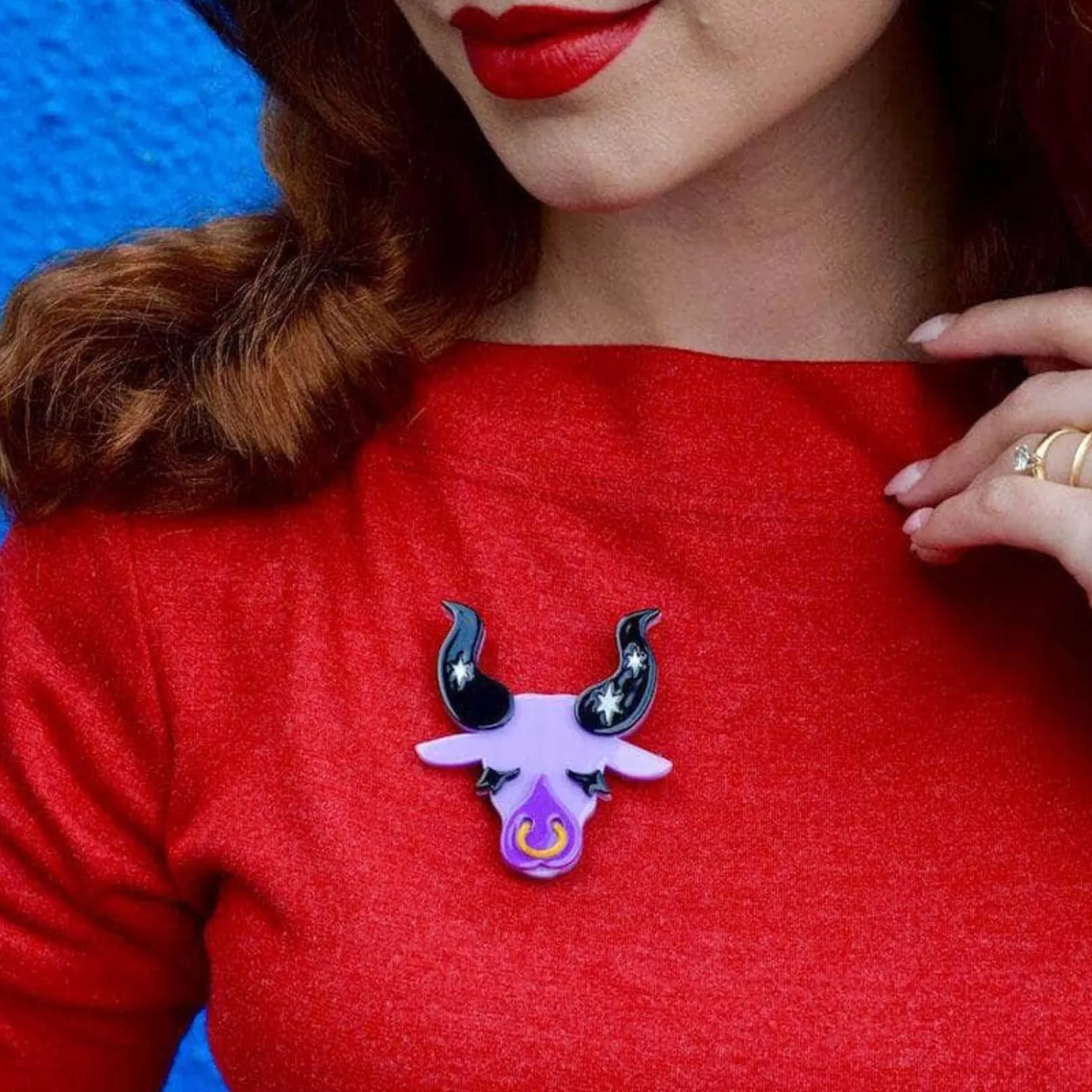 Erstwilder Taurus The Tactile Brooch* Brooches