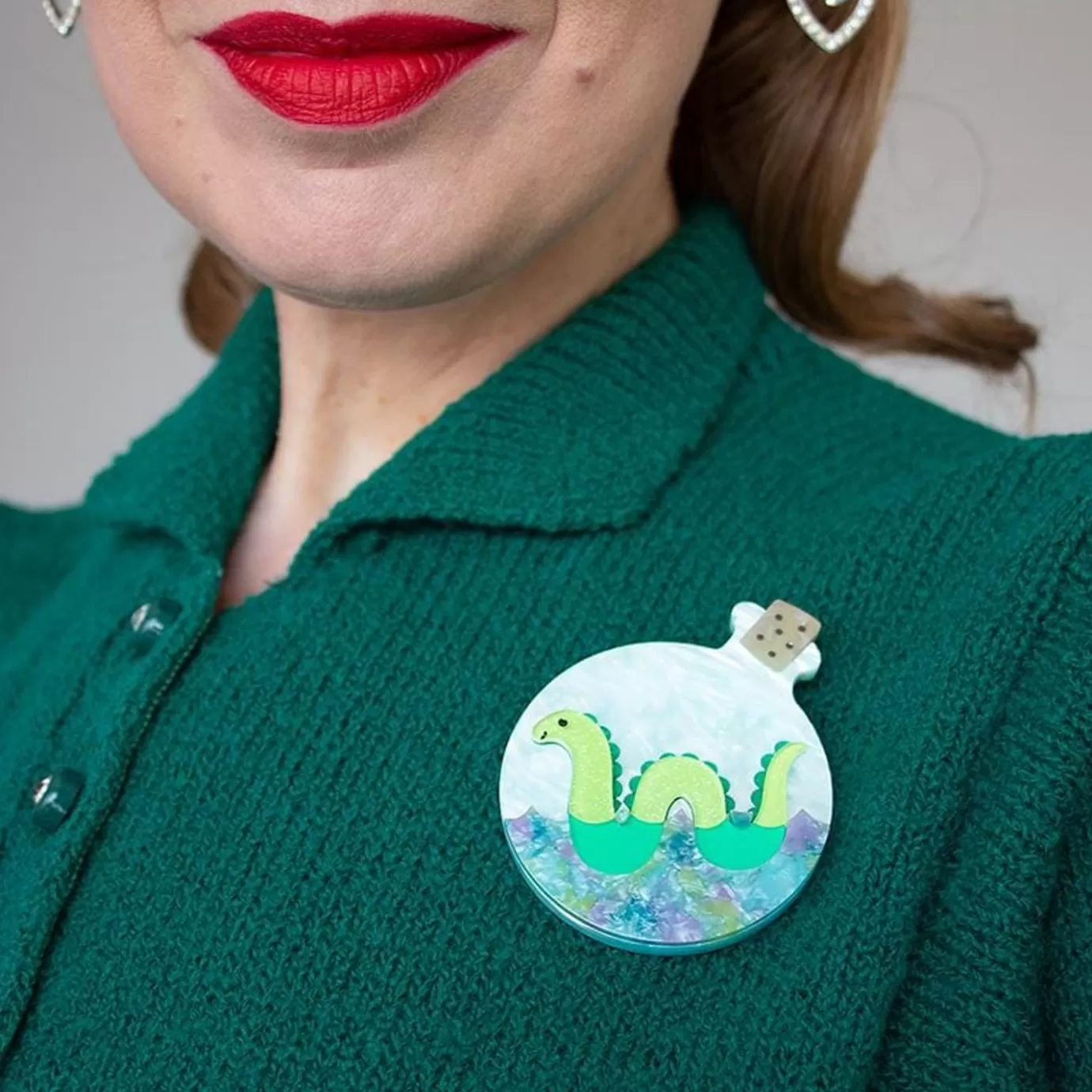 Erstwilder Tess Of Loch Ness Brooch* Brooches
