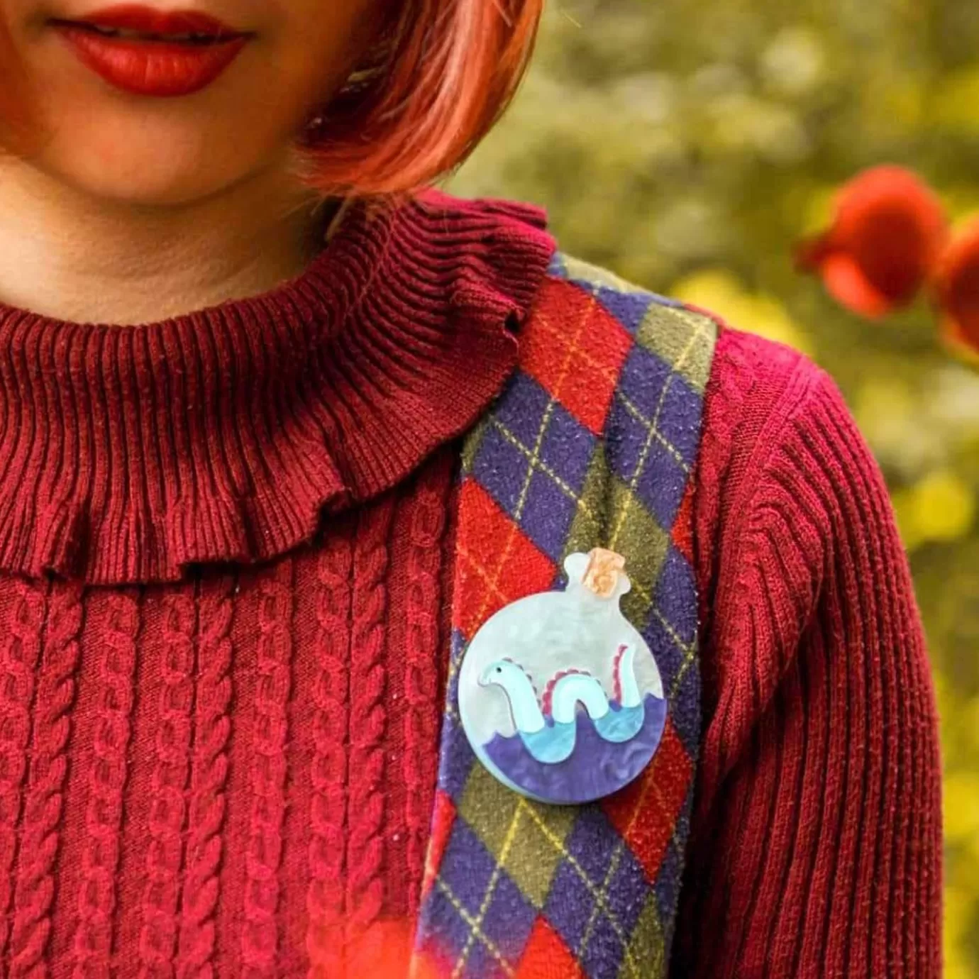 Erstwilder Tess Of Loch Ness Brooch* Brooches