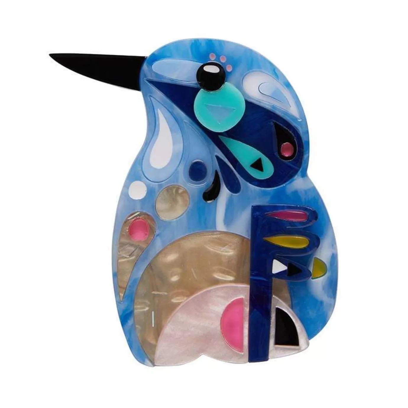 Erstwilder The Astute Azure Kingfsher Brooch* Brooches