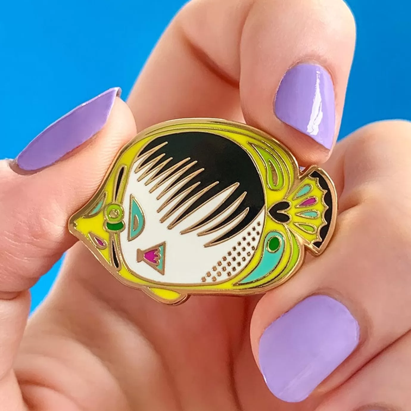 Erstwilder The Bedazzling Butterflyfish Enamel Pin* Enamel Pins