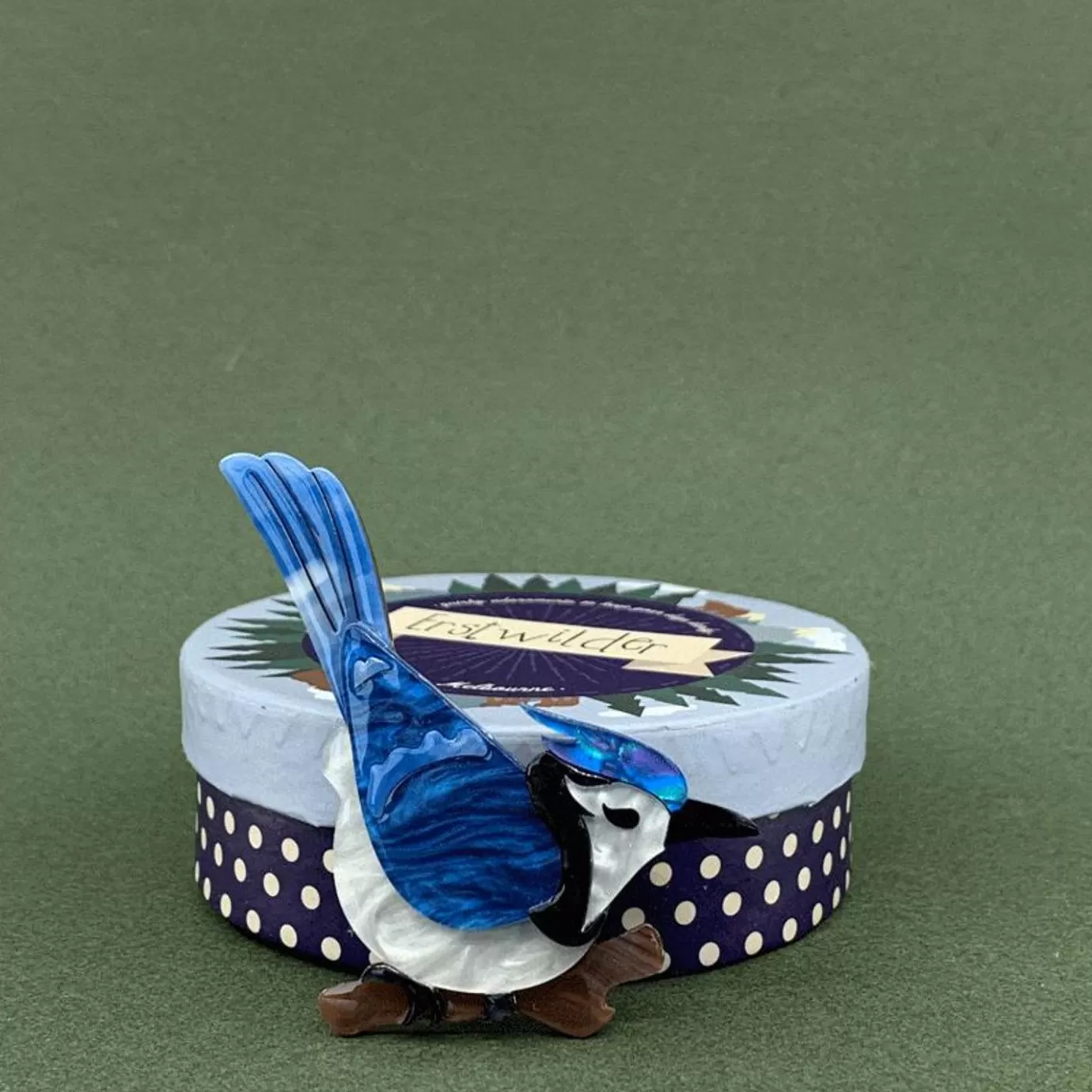 Erstwilder The Blue Jay Way Brooch* Brooches