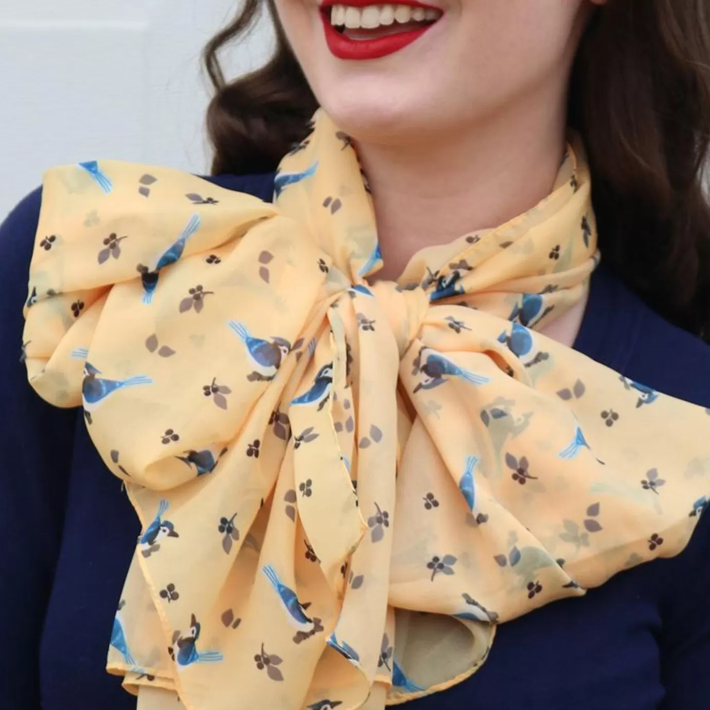 Erstwilder The Blue Jay Way Large Neck Scarf* Scarves