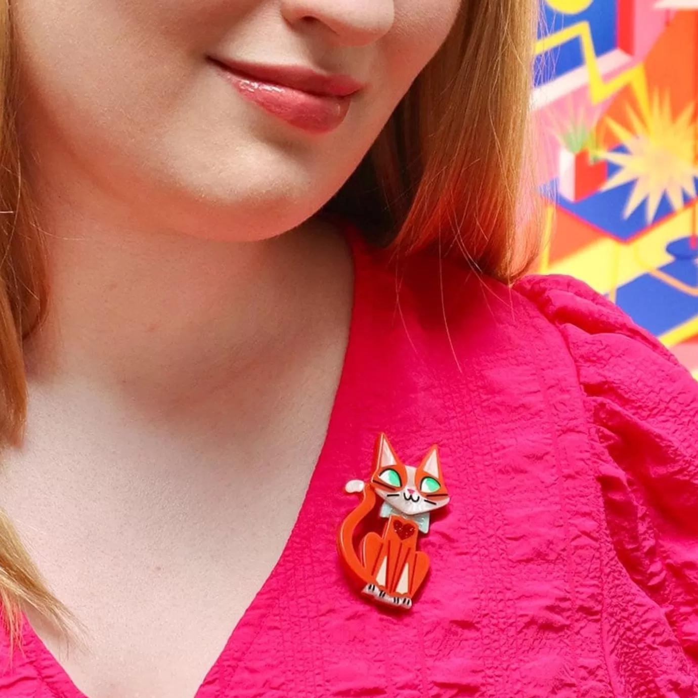 Erstwilder The Cat'S Meow Brooch* Brooches