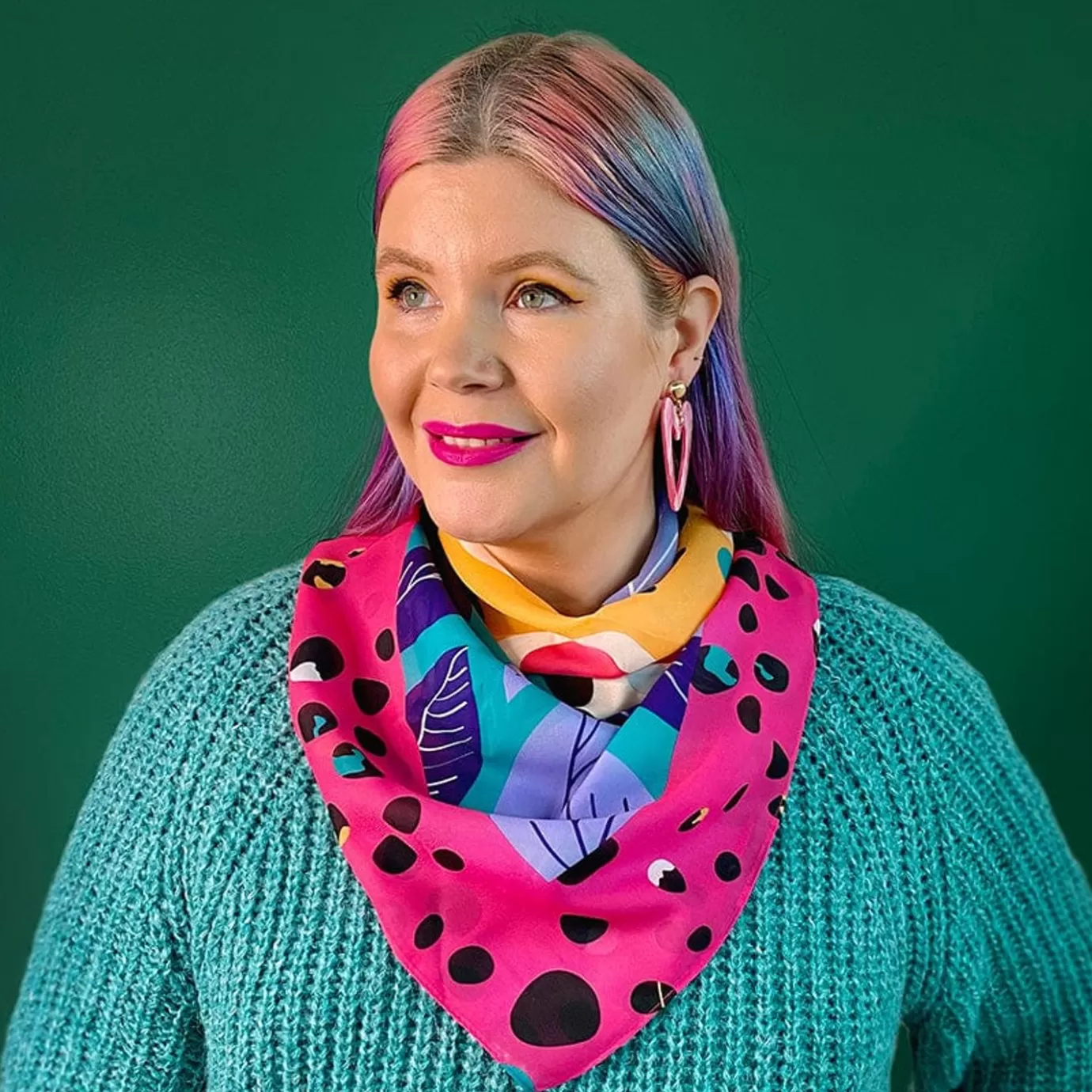 Erstwilder The Choosy Cheetah Square Scarf* Scarves