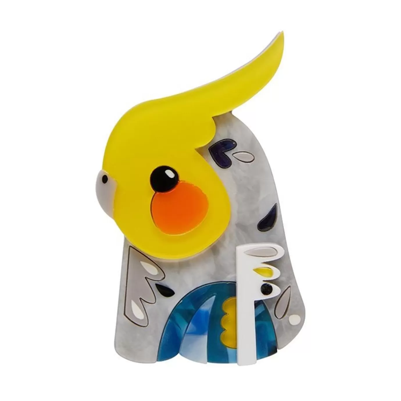 Erstwilder The Coy Cockatiel Brooch* Brooches