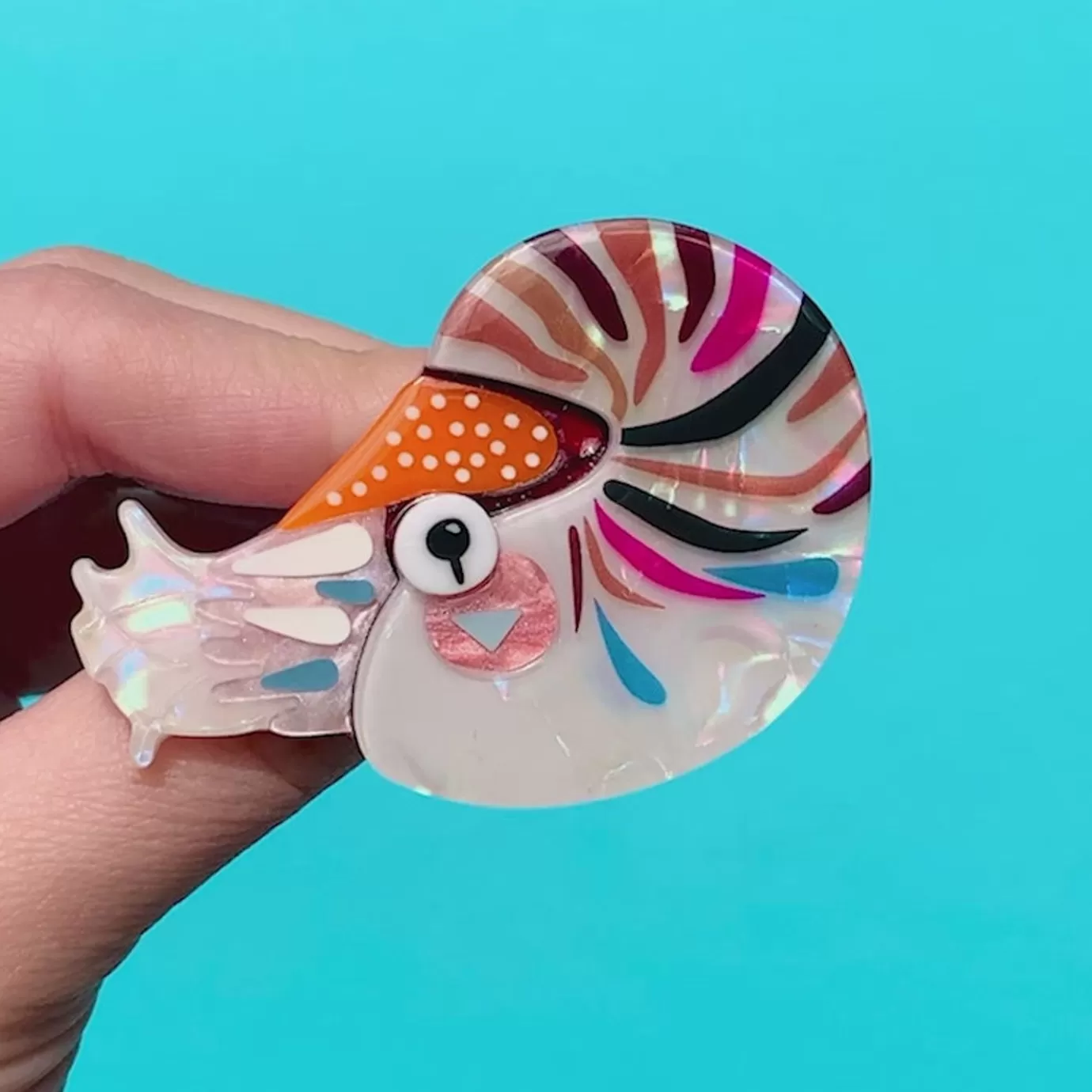Erstwilder The Cryptic Chambered Nautilus Brooch* Brooches