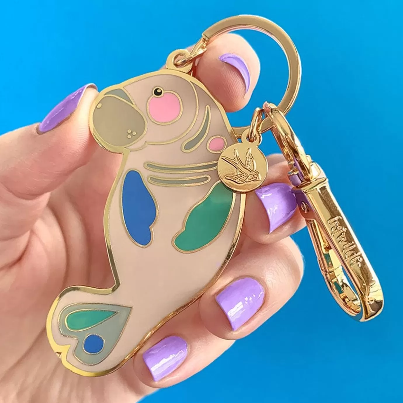 Erstwilder The Dutiful Dugong Enamel Key Ring* Enamel Key Rings