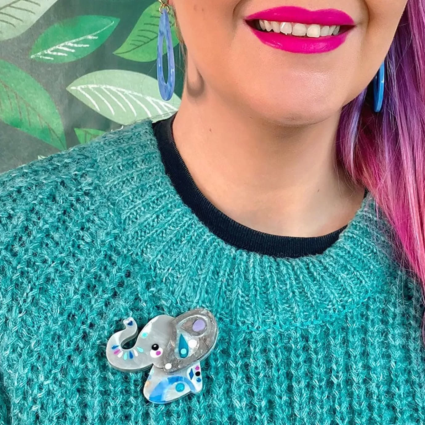 Erstwilder The Elated Elephant Brooch* Brooches