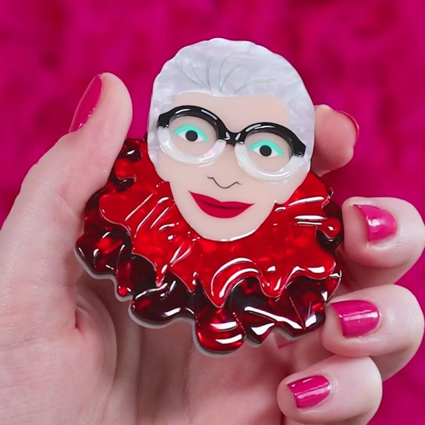 Erstwilder The Face Of Style Iris Brooch* Brooches