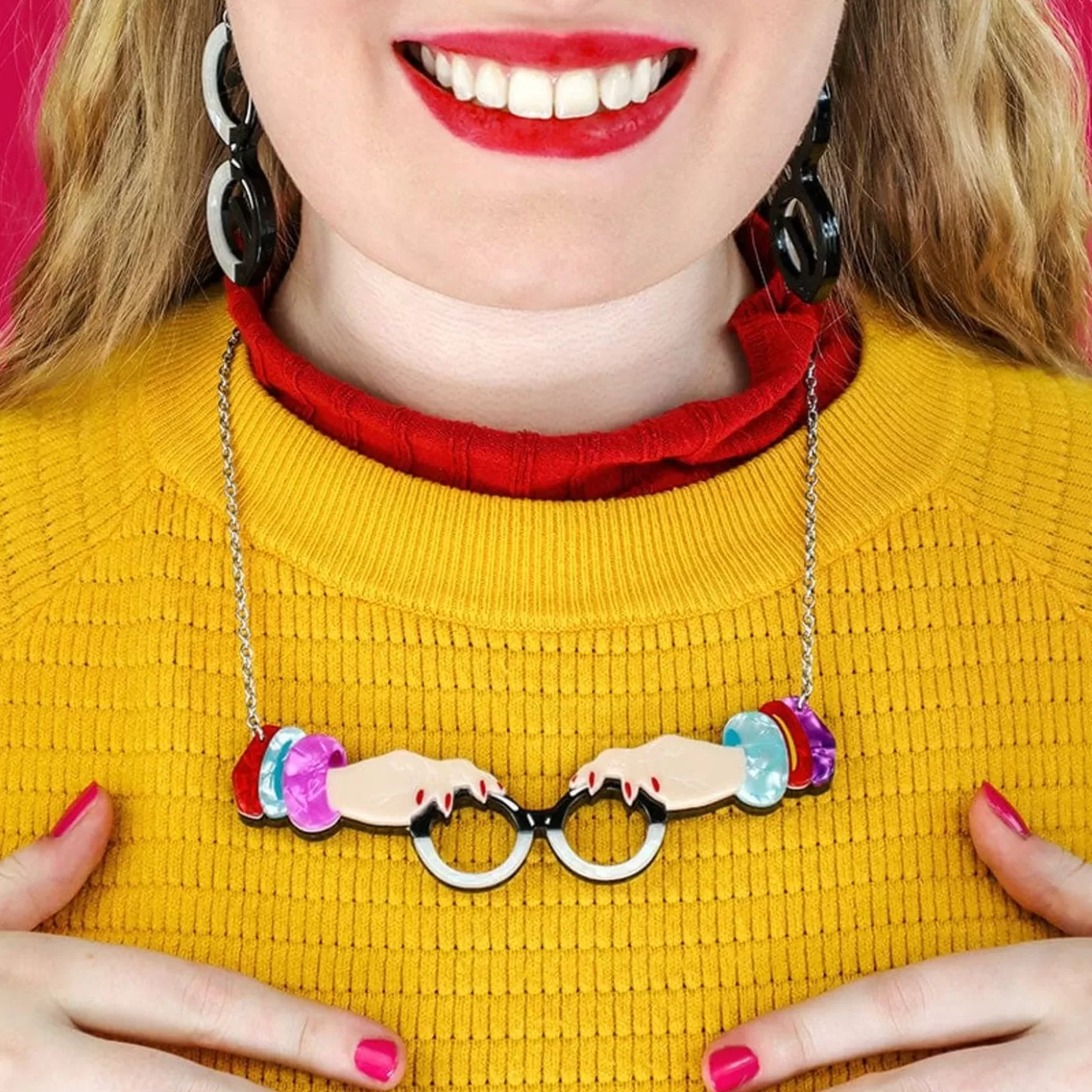 Erstwilder The Face Of Style Iris Necklace* Necklaces