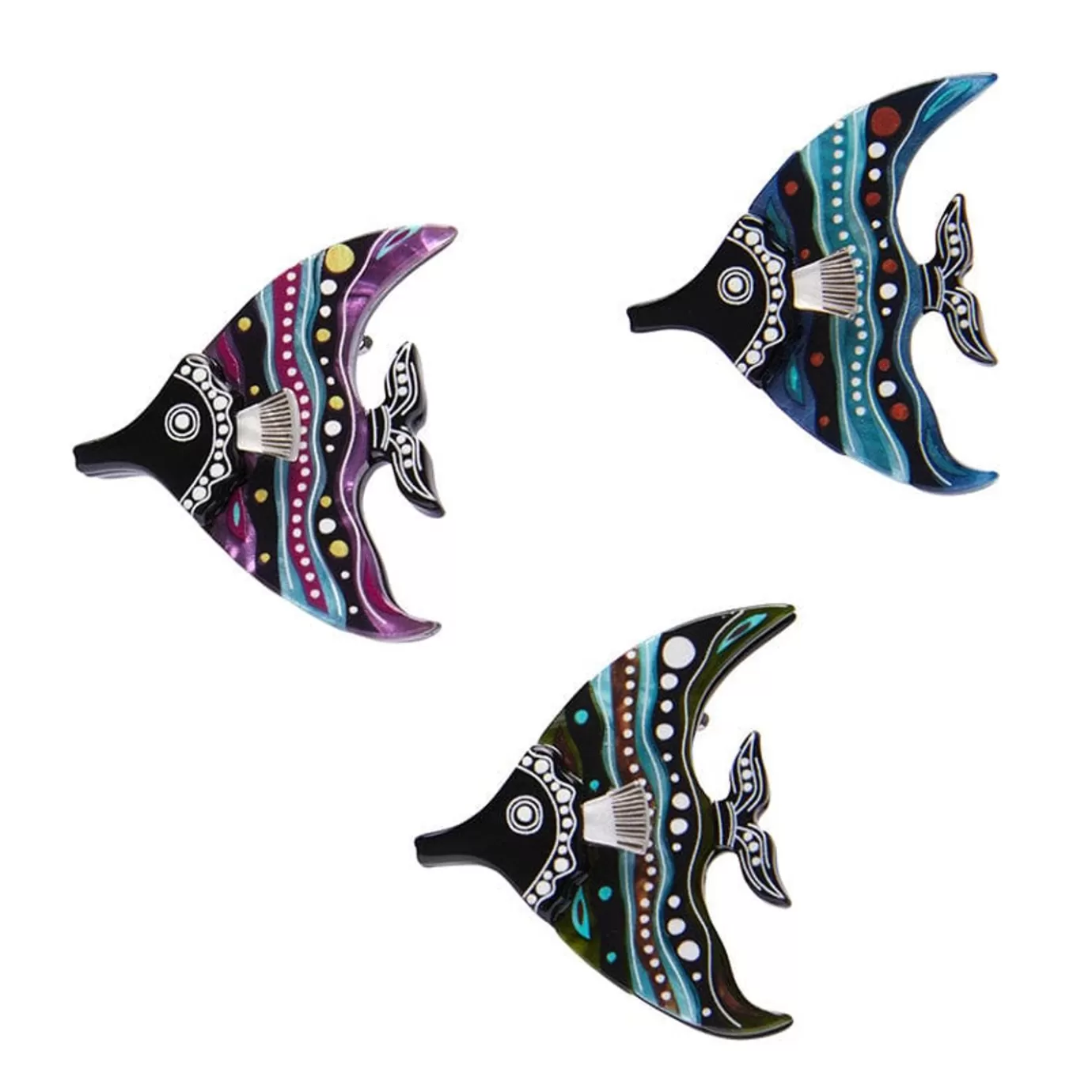 Erstwilder The Fish 'Guya' Mini Brooch Set* Brooches