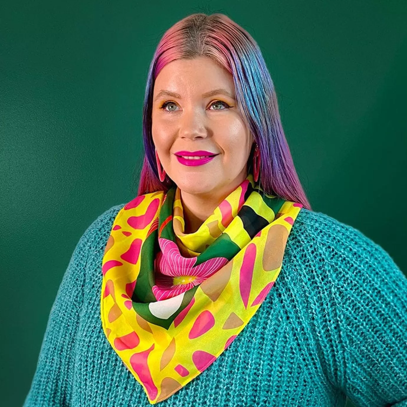 Erstwilder The Genteel Giraffe Square Scarf* Scarves