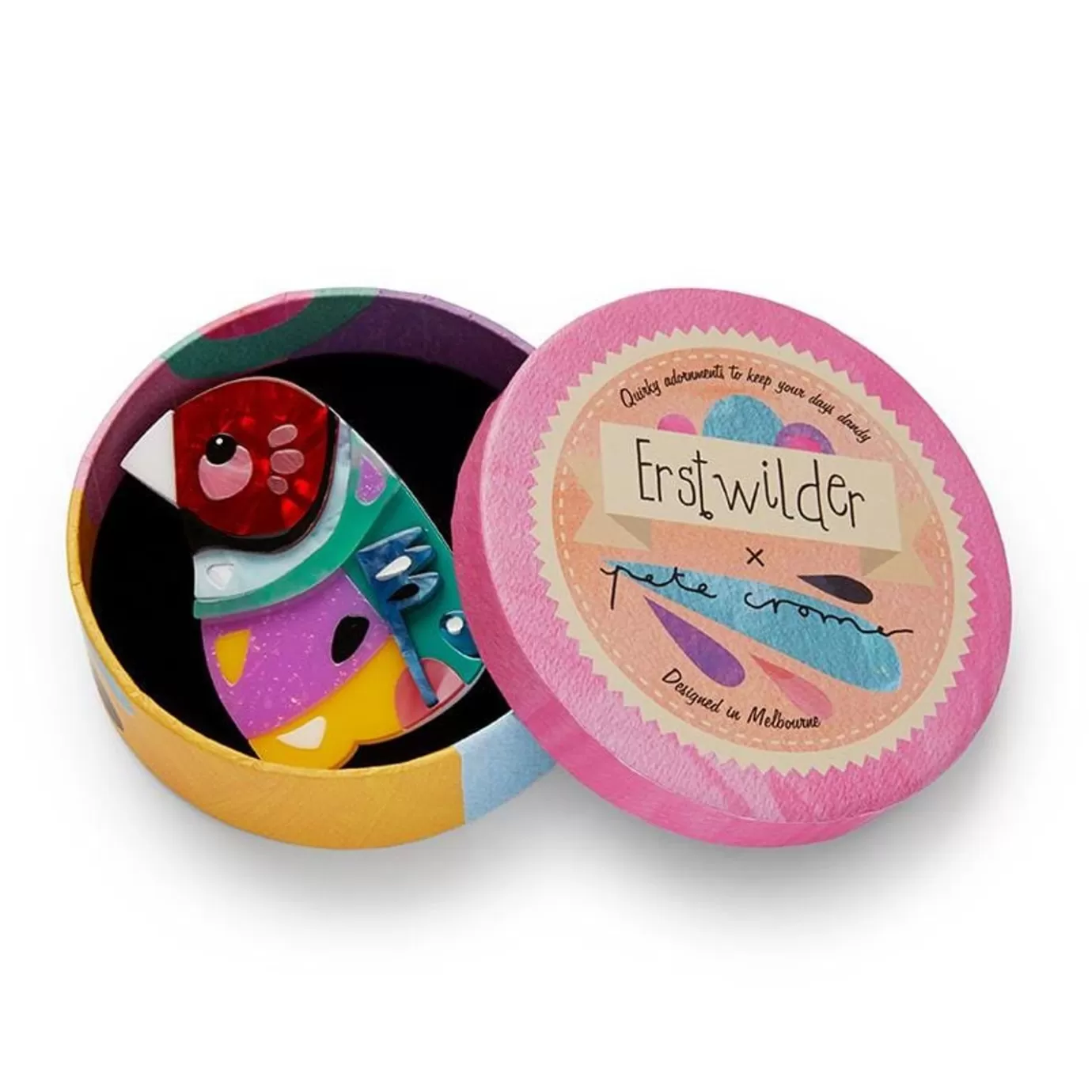 Erstwilder The Gracious Gouldian Finch* Brooches