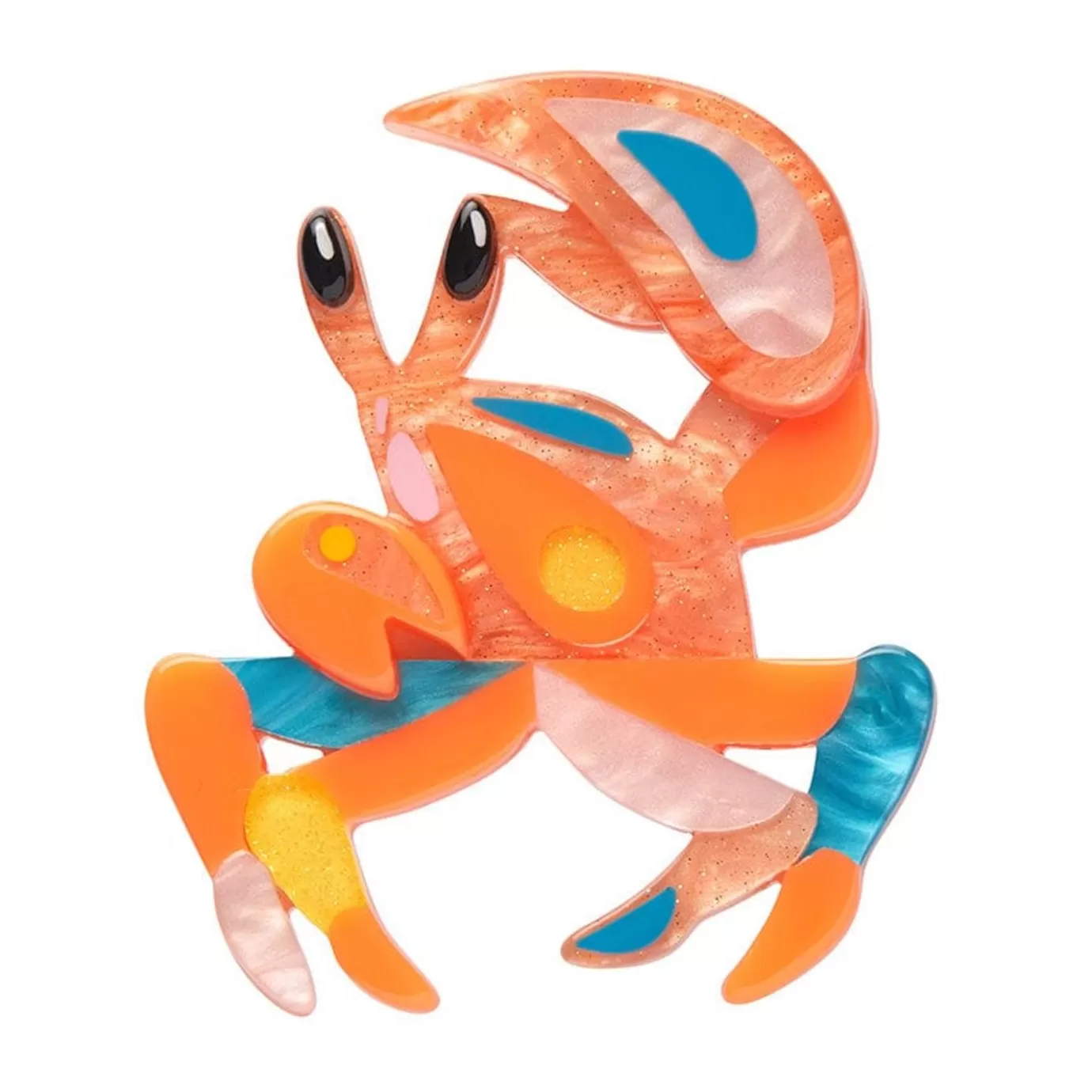 Erstwilder The Guarded Golden Ghost Crab Brooch* Brooches
