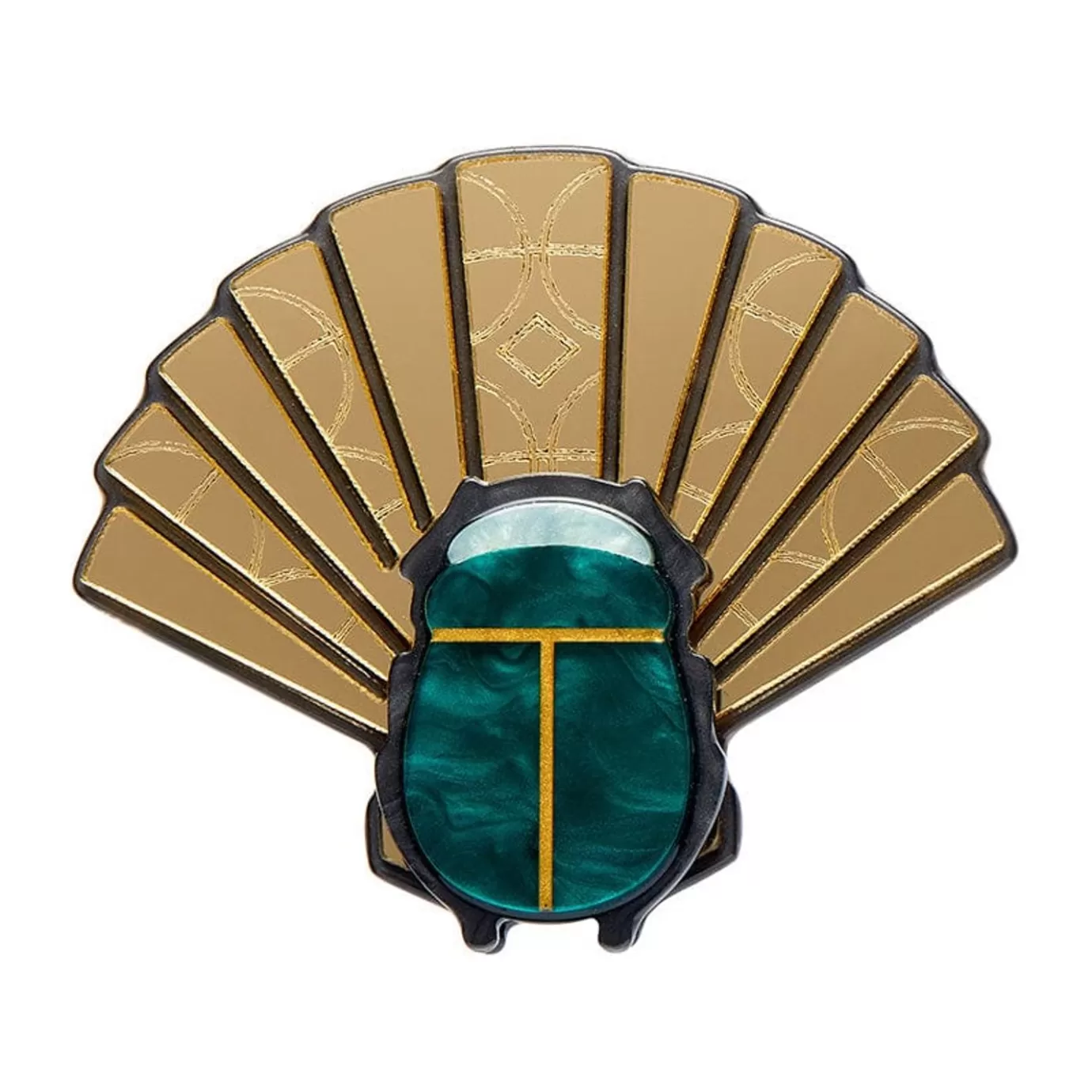 Erstwilder The Heart Of Egypt Scarab Brooch* Brooches
