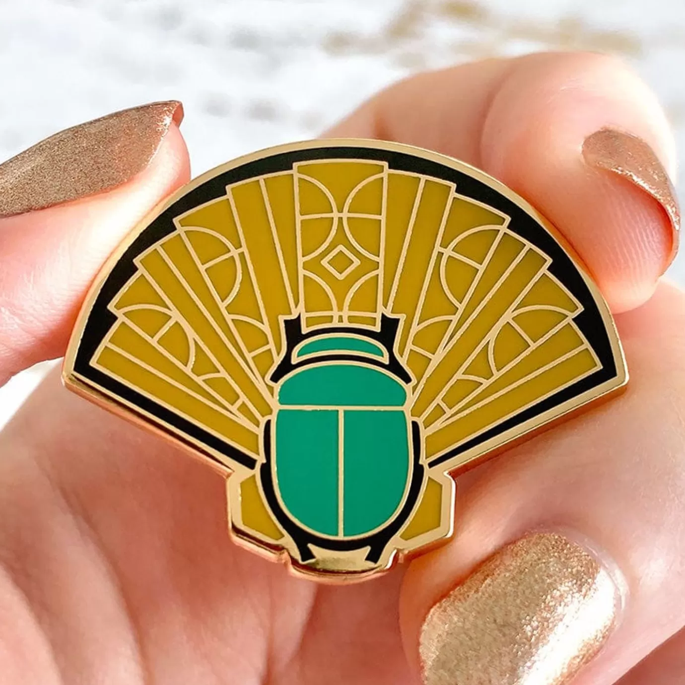 Erstwilder The Heart Of Egypt Scarab Enamel Pin* Enamel Pins