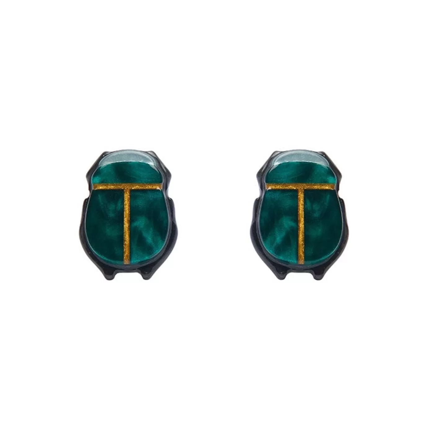 Erstwilder The Heart Of Egypt Scarab Stud Earrings* Earrings
