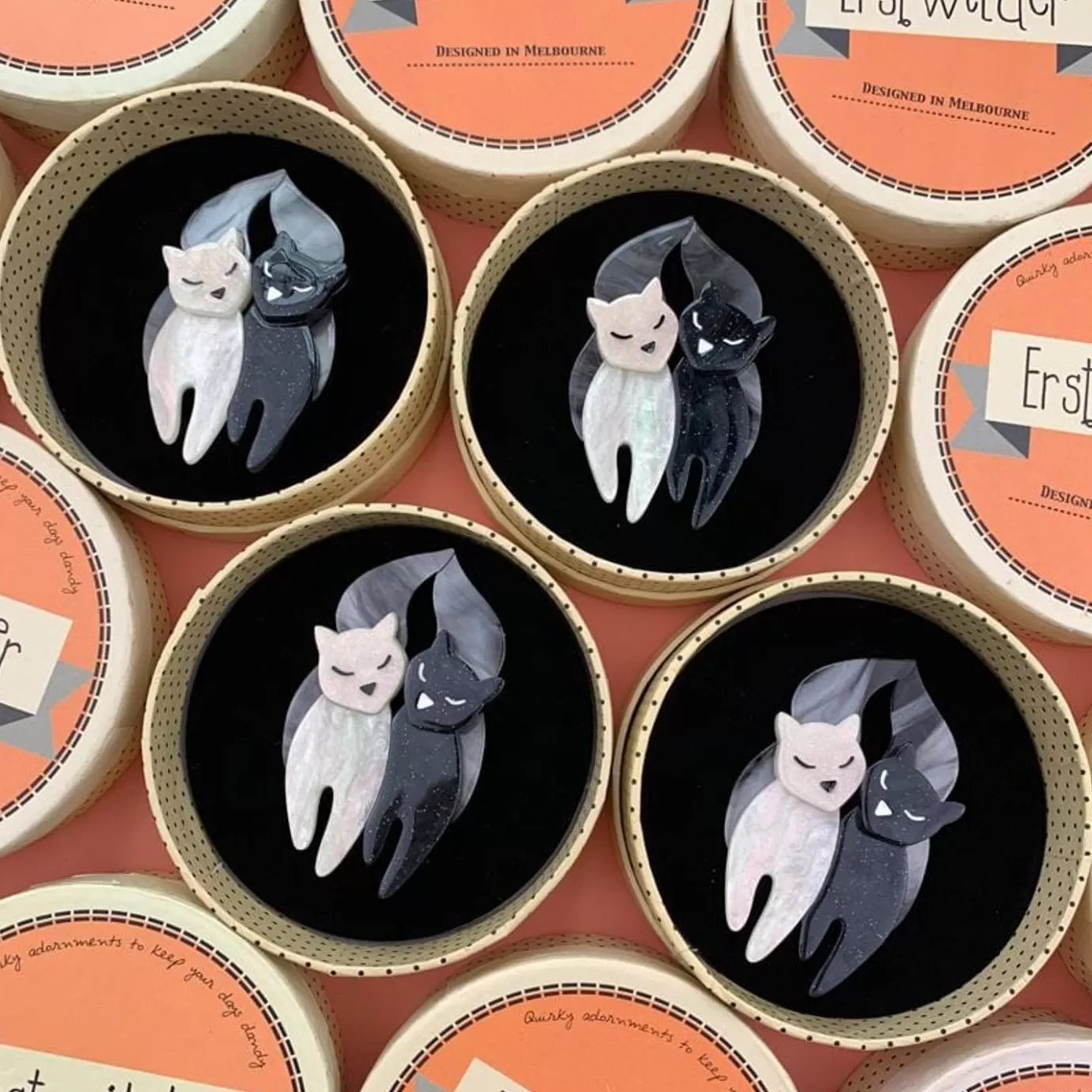 Erstwilder The Lovecats Brooch* Brooches