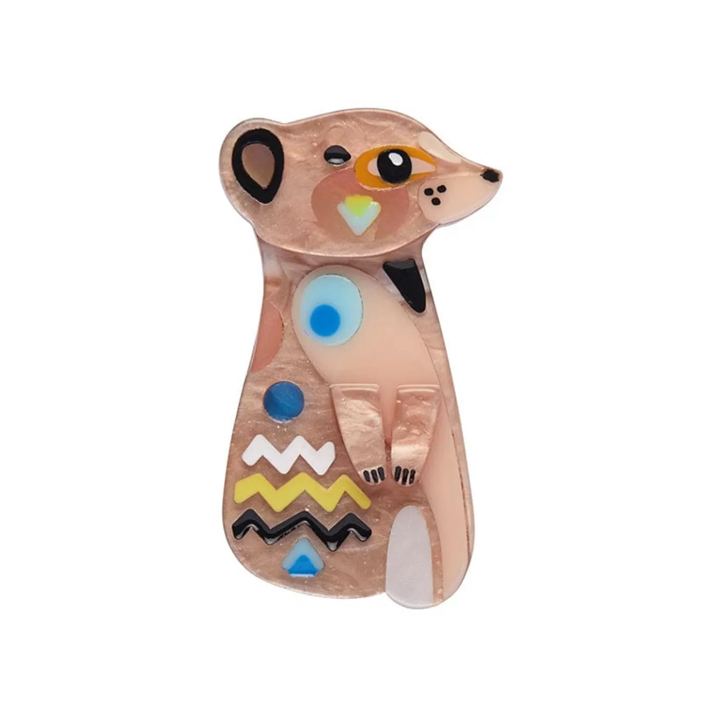 Erstwilder The Masterful Meerkat Mini Brooch* Brooches