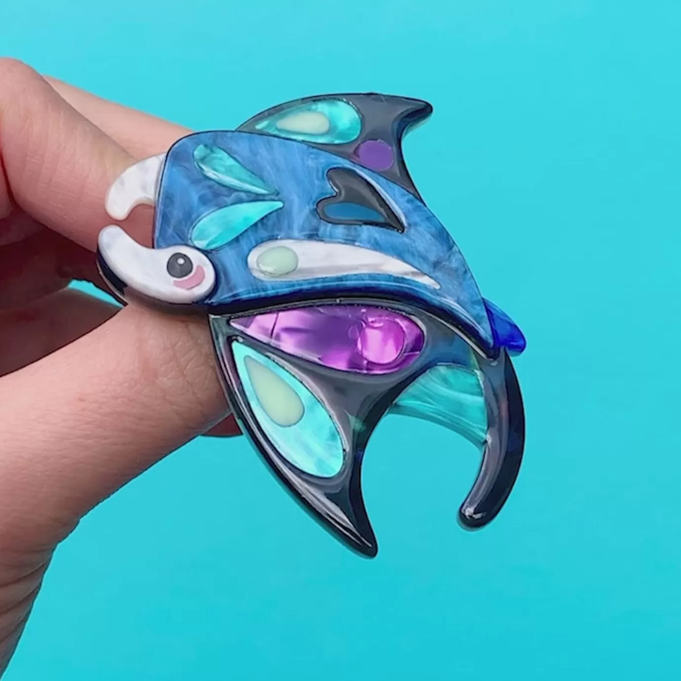 Erstwilder The Mercurial Manta Ray Brooch* Brooches