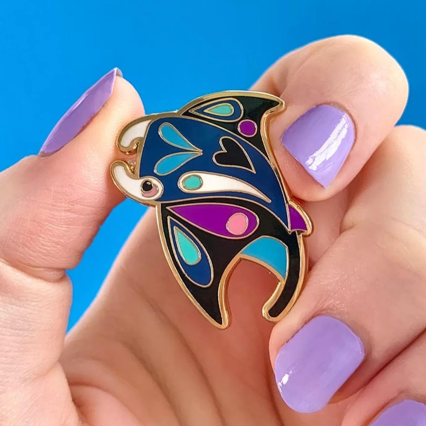 Erstwilder The Mercurial Manta Ray Enamel Pin* Enamel Pins