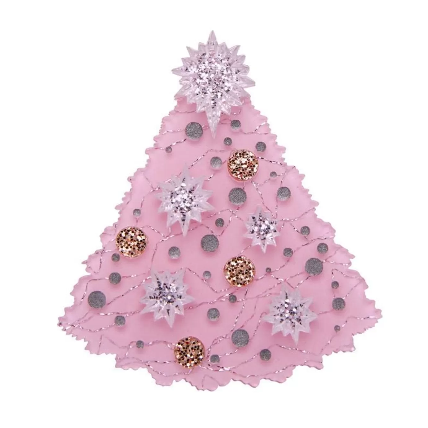 Erstwilder The Night Before Pink-Mas Brooch* Brooches