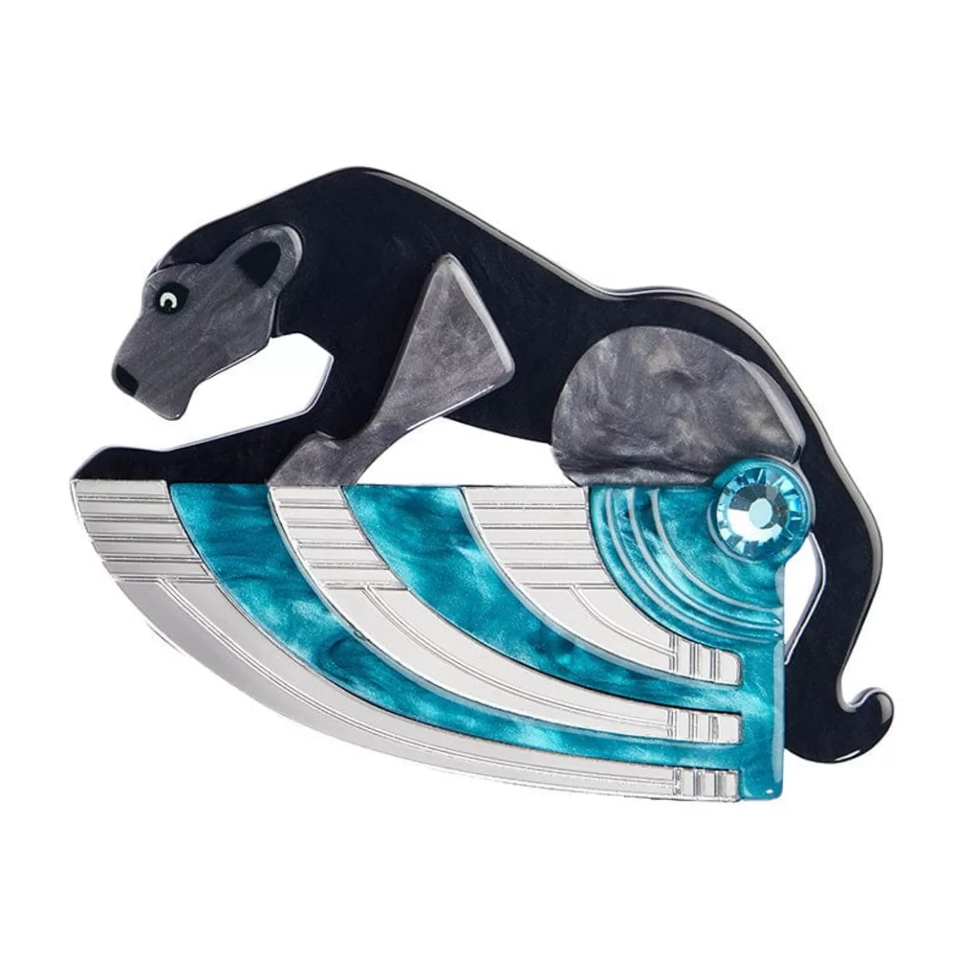 Erstwilder The Panther'S Embrace Brooch* Brooches