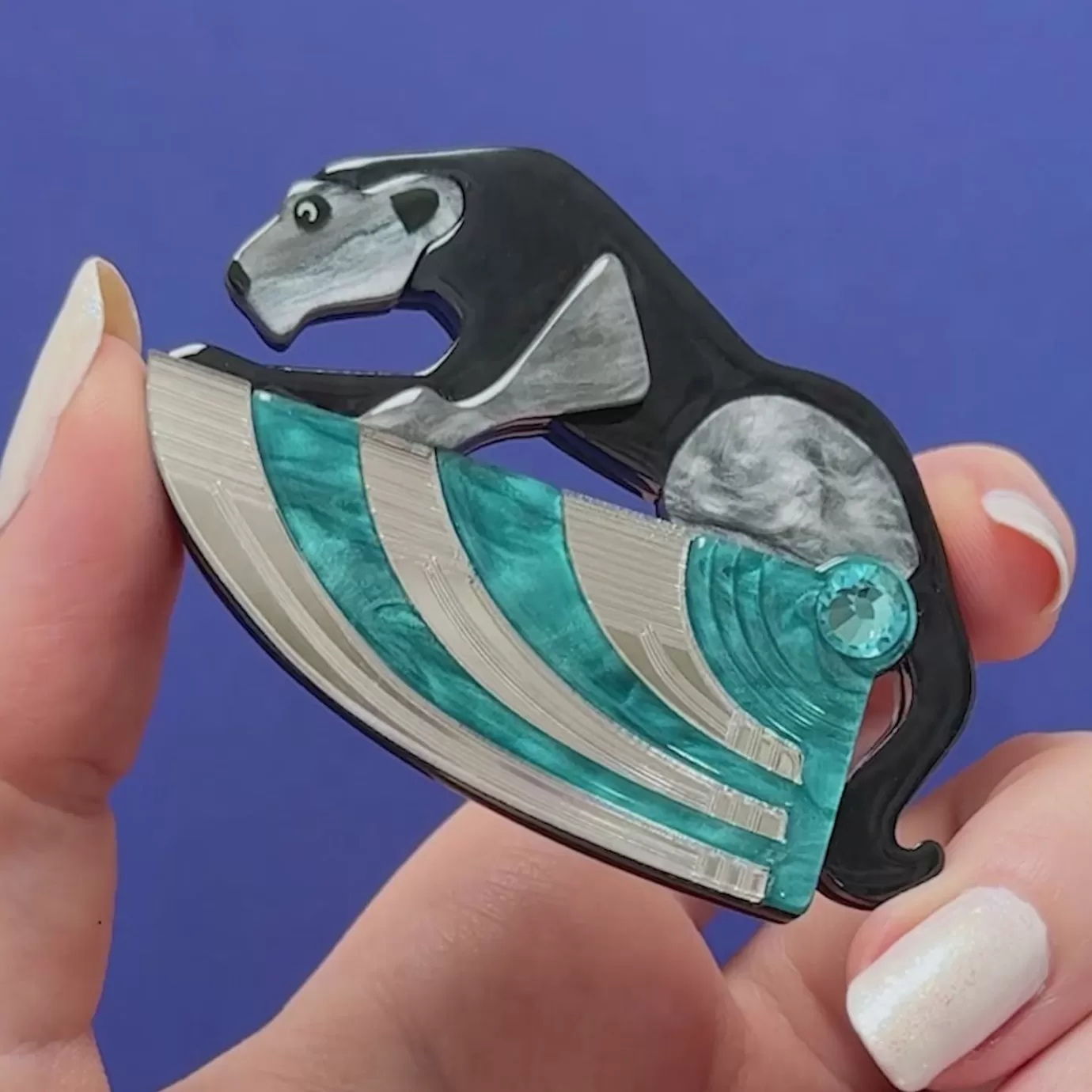 Erstwilder The Panther'S Embrace Brooch* Brooches