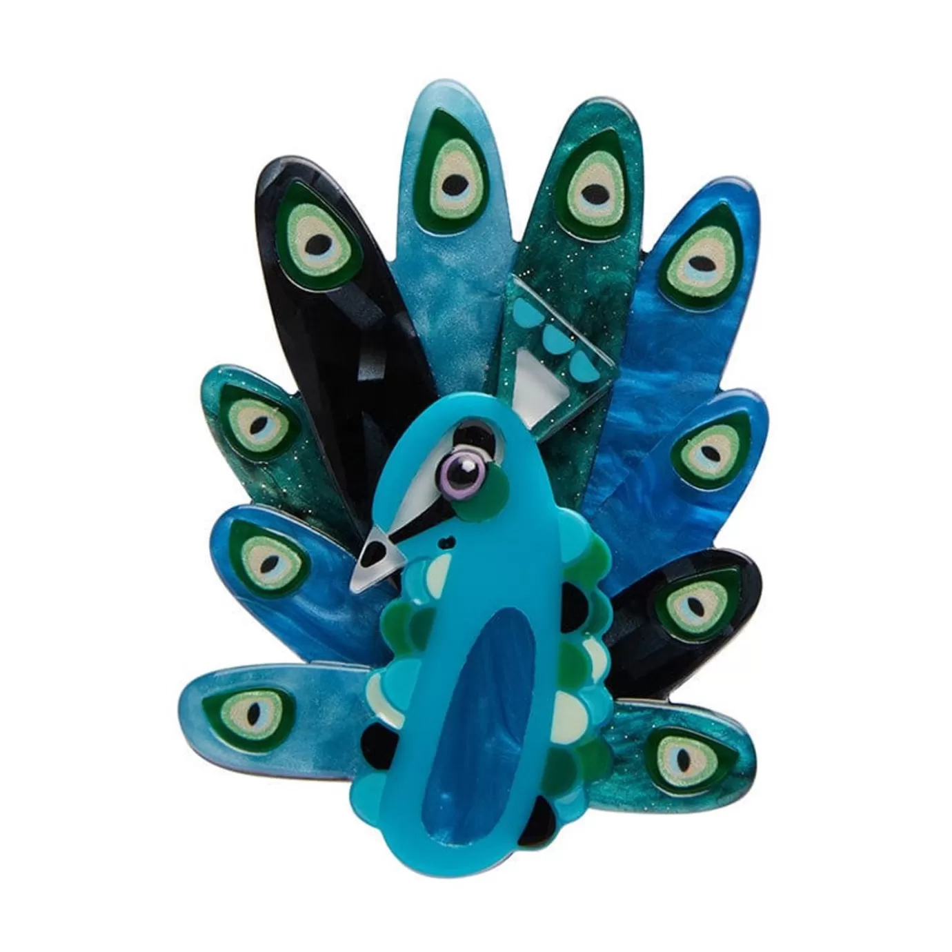 Erstwilder The Picturesque Peacock Brooch* Brooches