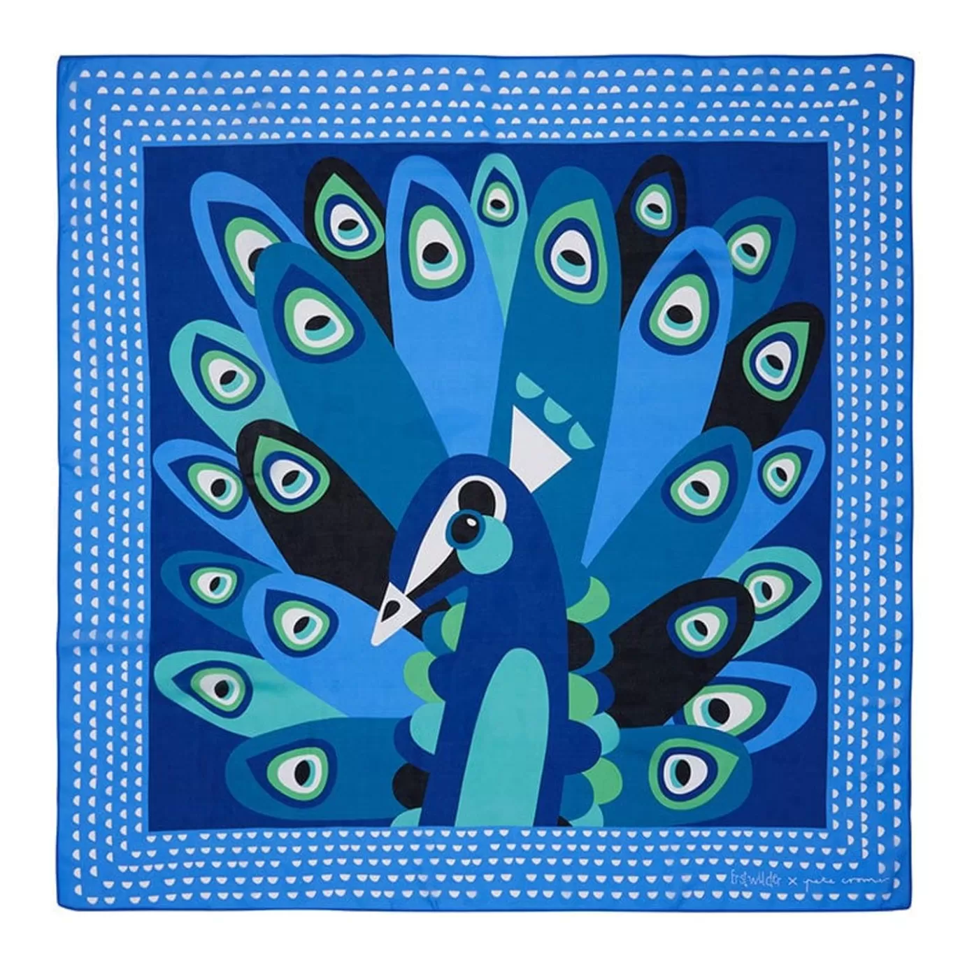 Erstwilder The Picturesque Peacock Square Scarf* Scarves