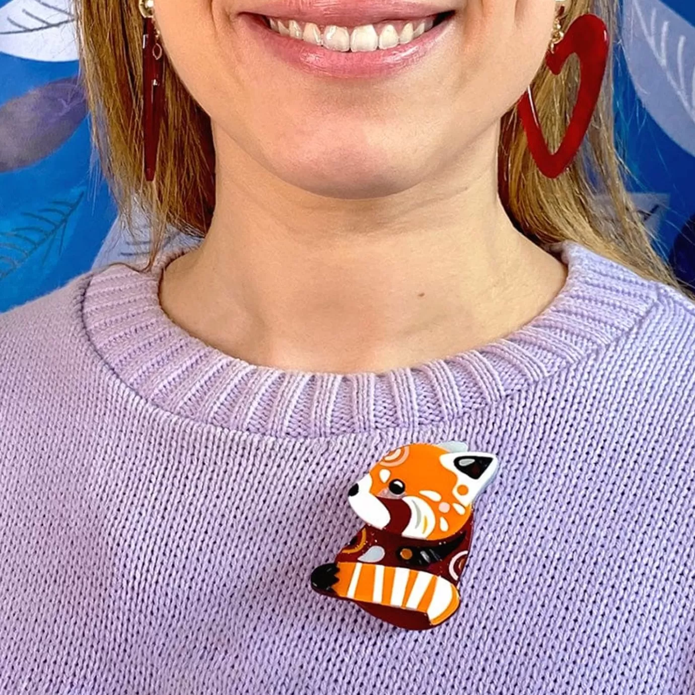 Erstwilder The Rakish Red Panda Brooch* Brooches
