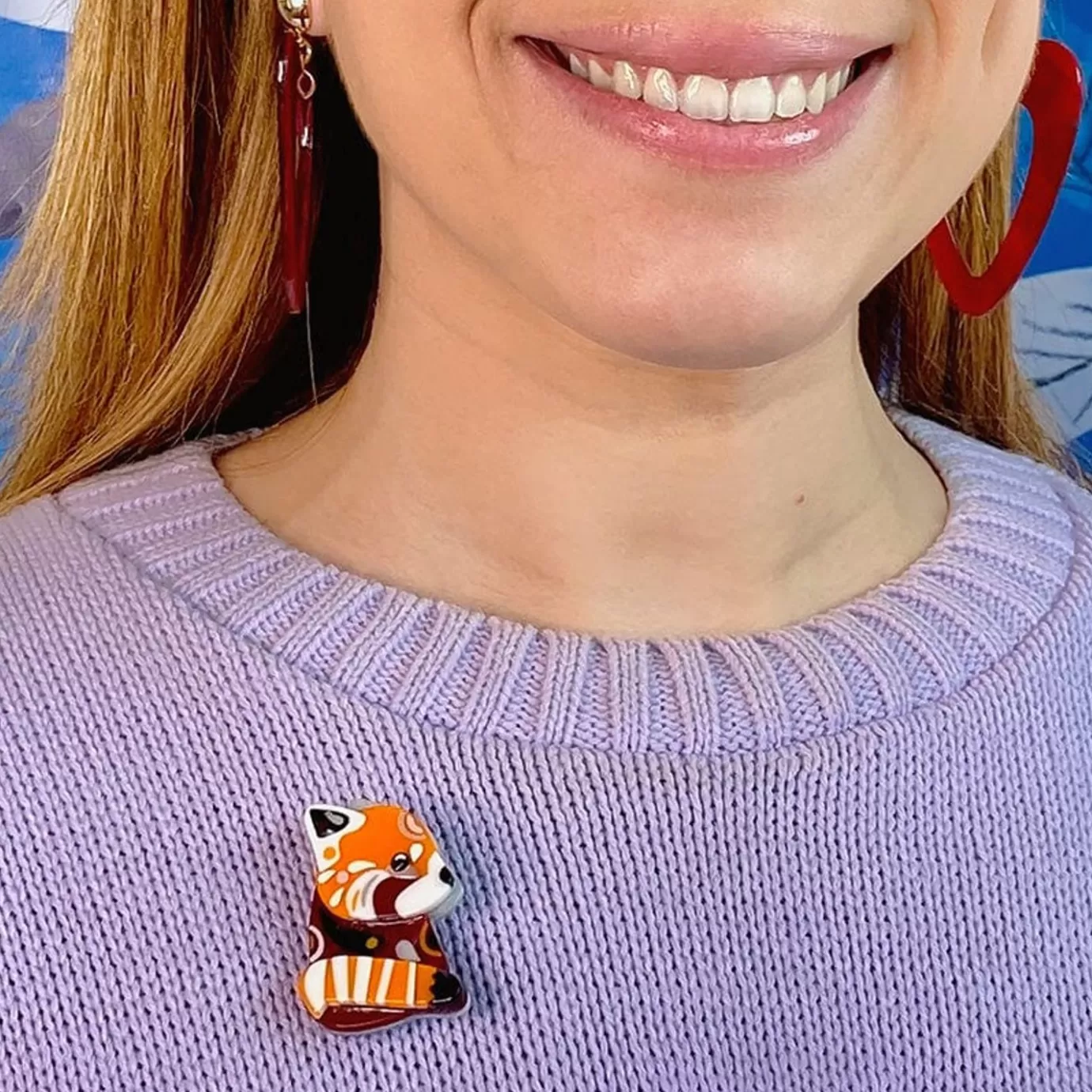 Erstwilder The Rakish Red Panda Mini Brooch* Brooches