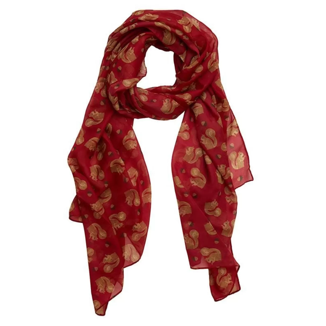 Erstwilder The Satisfied Squirrel Large Neck Scarf* Scarves