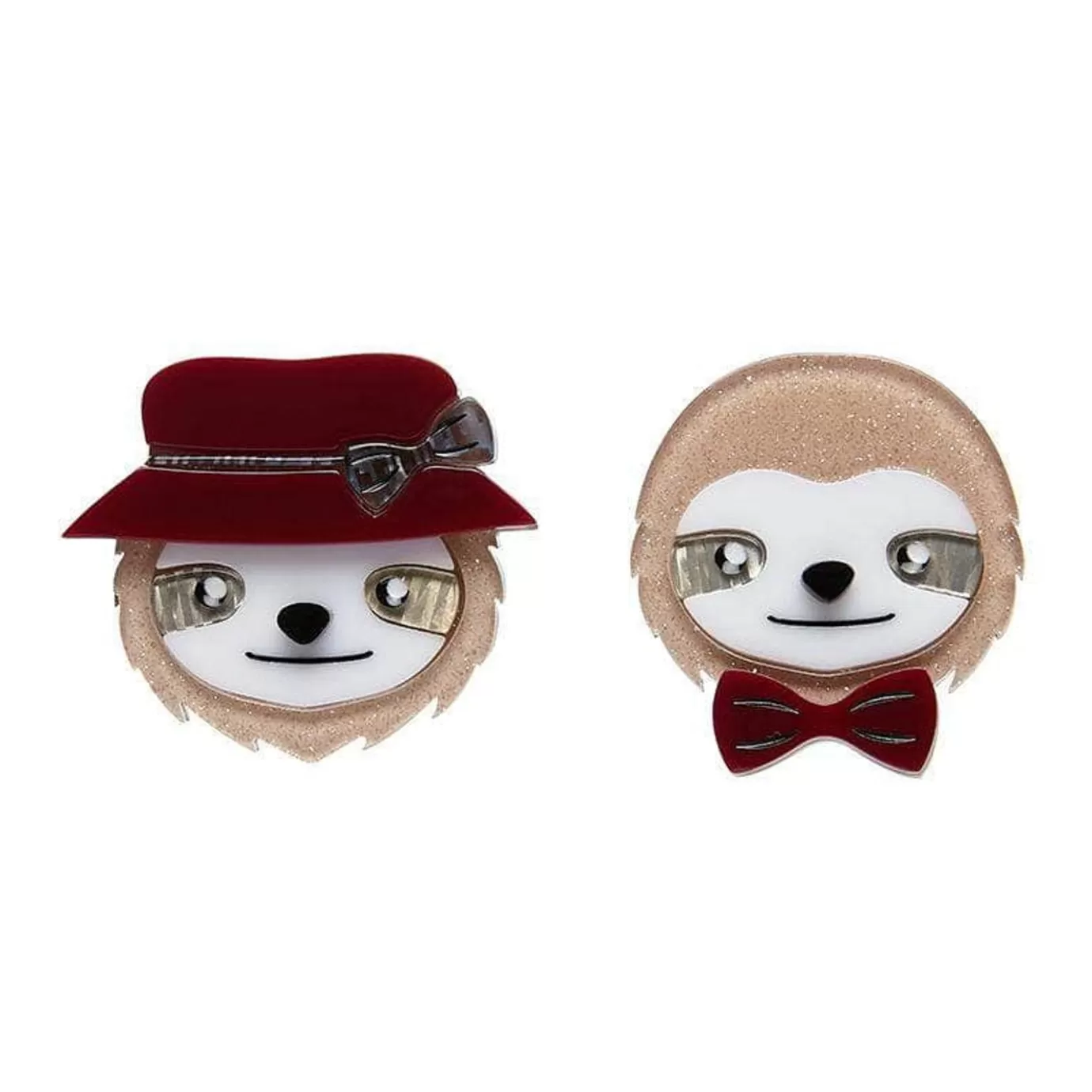 Erstwilder The Slothertons Double Brooch* Brooches