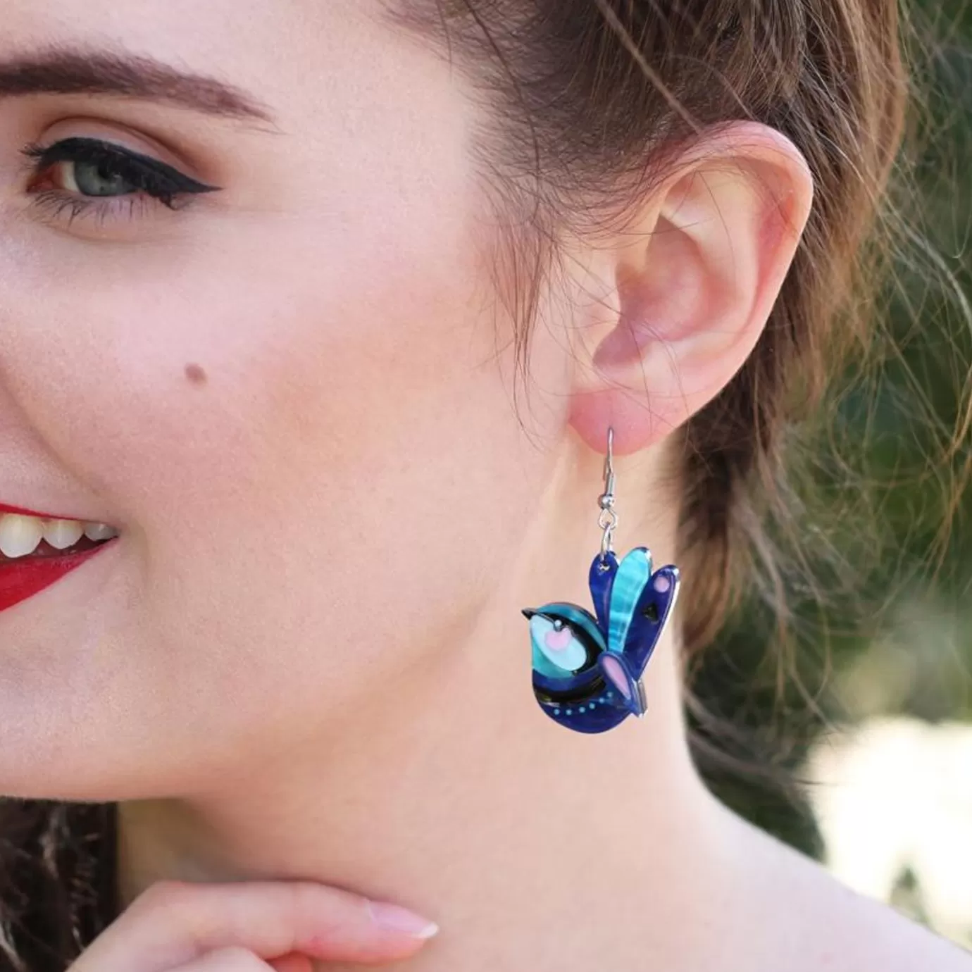 Erstwilder The Splendid Fairy Wren Earrings* Earrings