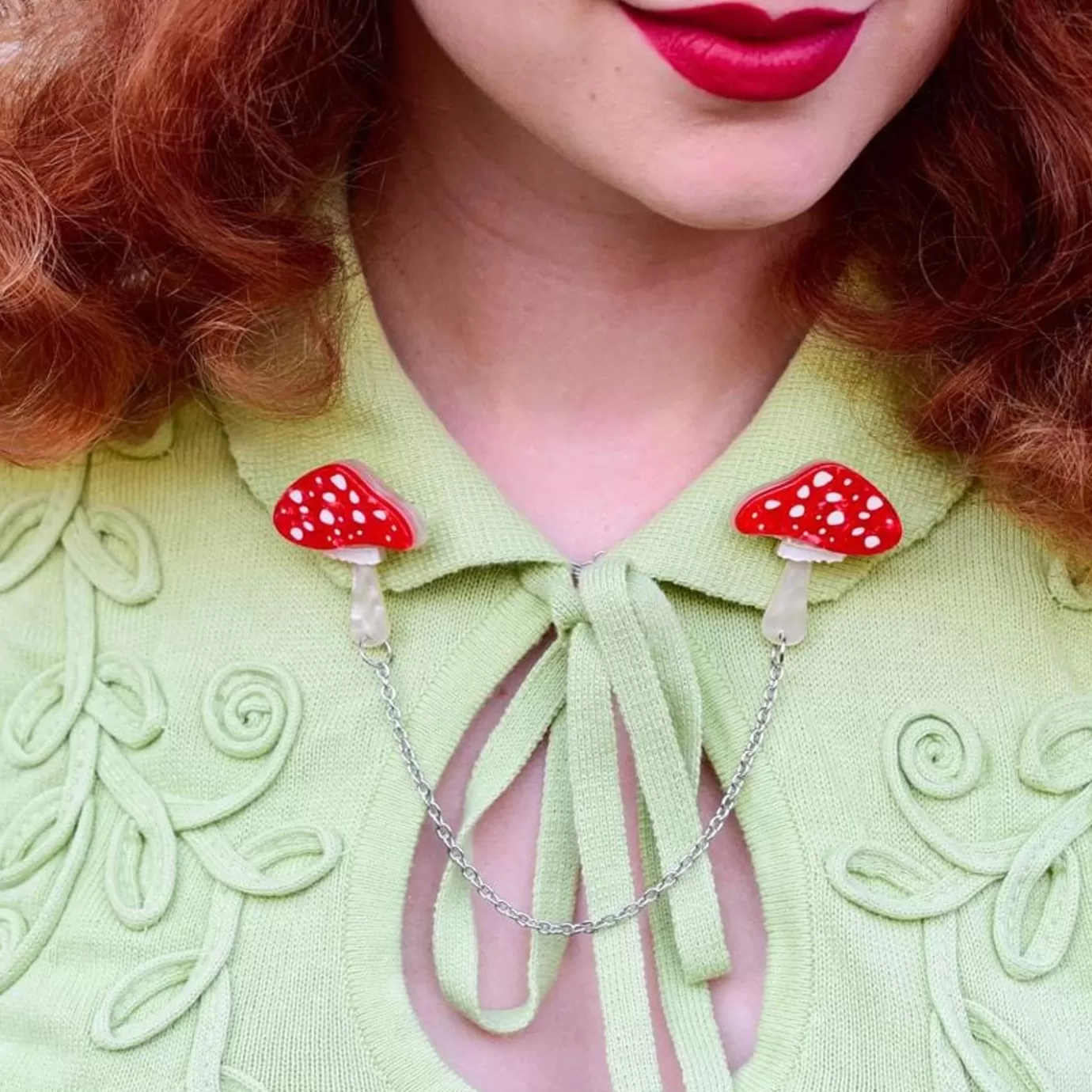 Erstwilder The Spore The Merrier Cardigan Clips* Brooches
