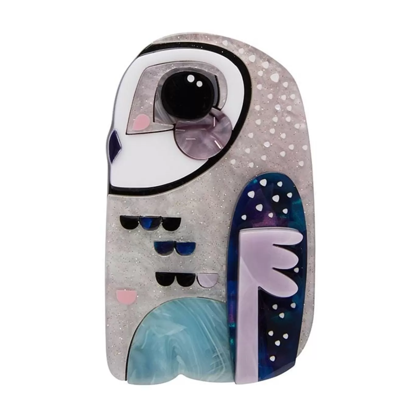 Erstwilder The Sulky Sooty Owl Brooch* Brooches
