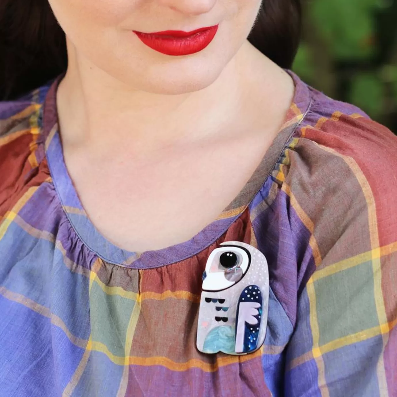 Erstwilder The Sulky Sooty Owl Brooch* Brooches