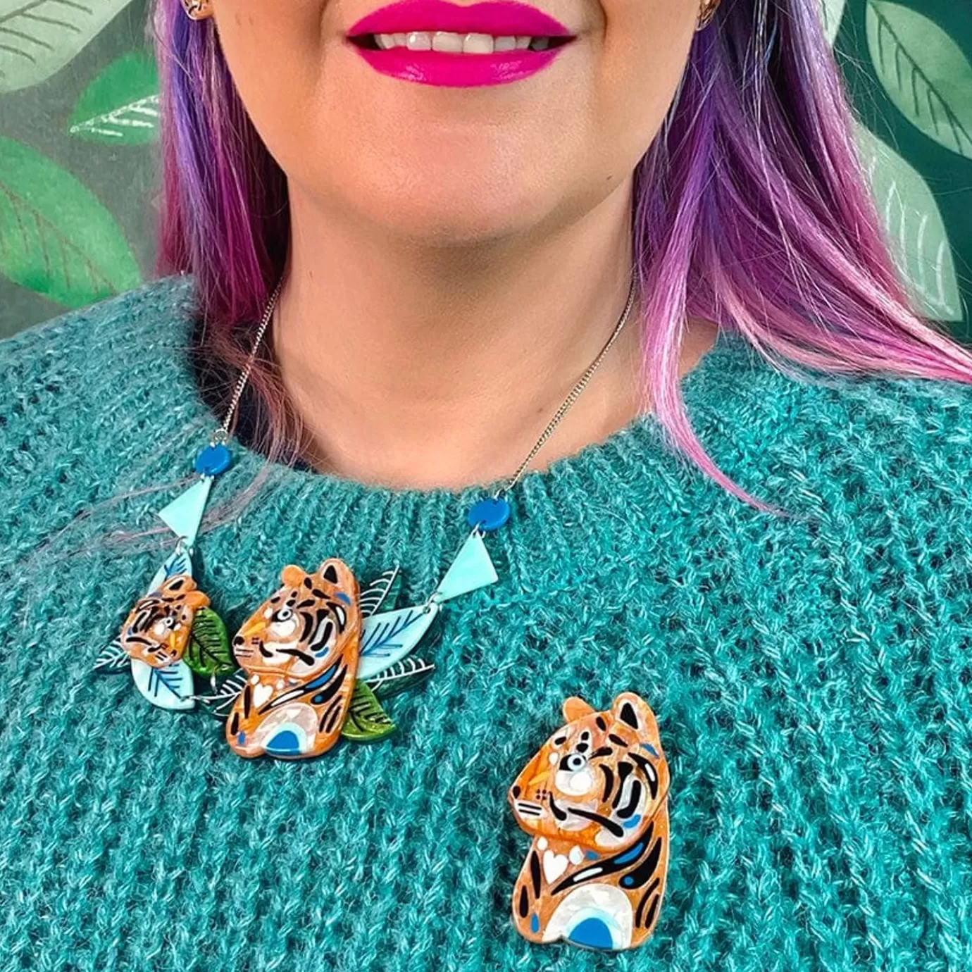 Erstwilder The Tranquil Tiger Brooch* Brooches
