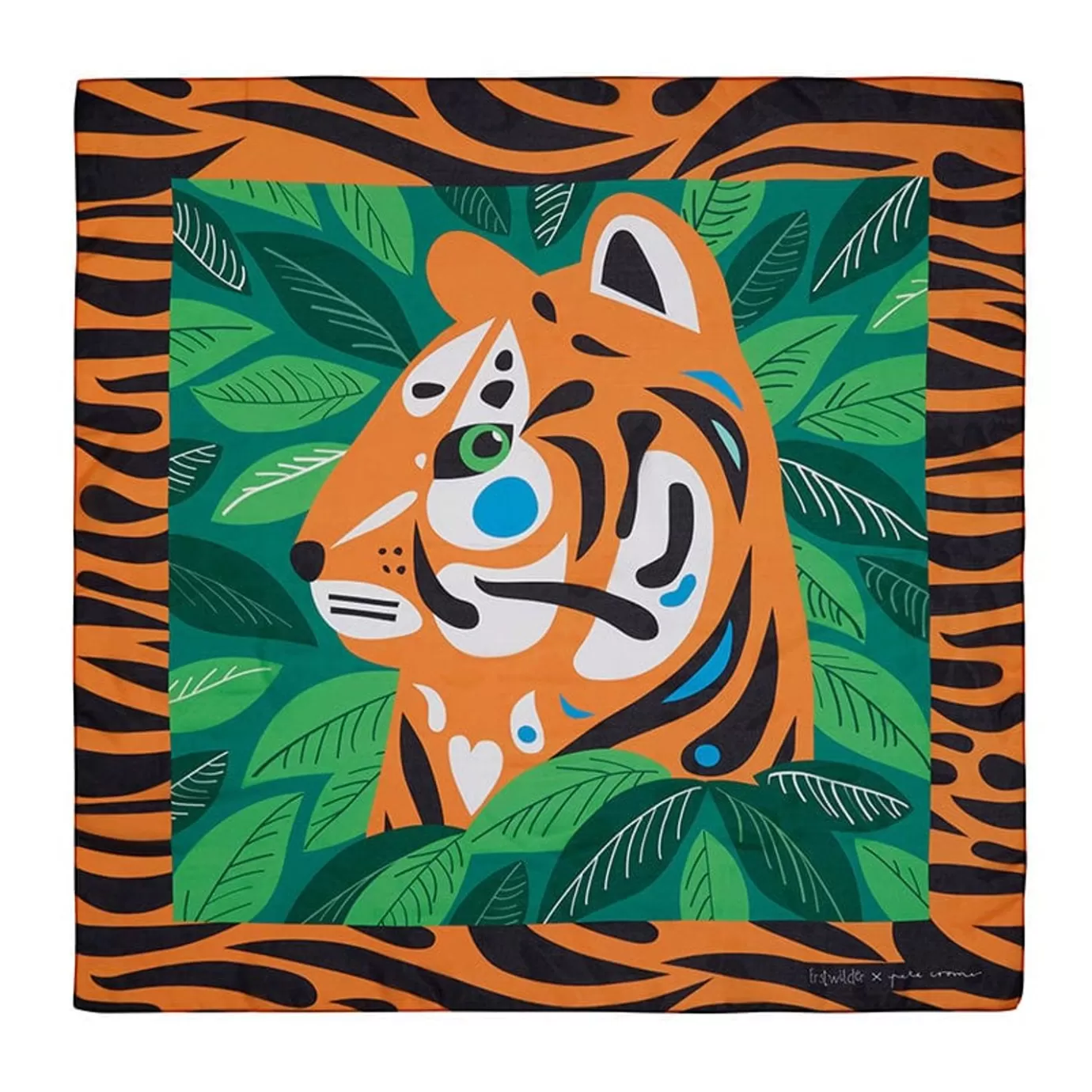 Erstwilder The Tranquil Tiger Square Scarf* Scarves