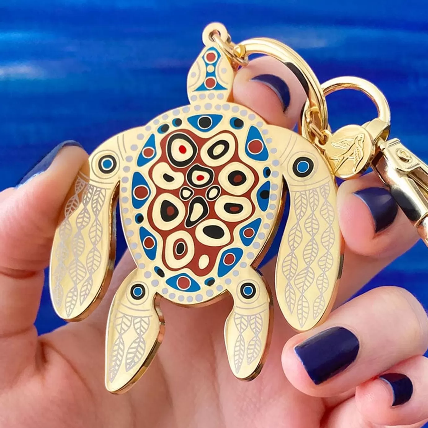 Erstwilder The Turtle 'Bungadu' Key Ring* Enamel Key Rings