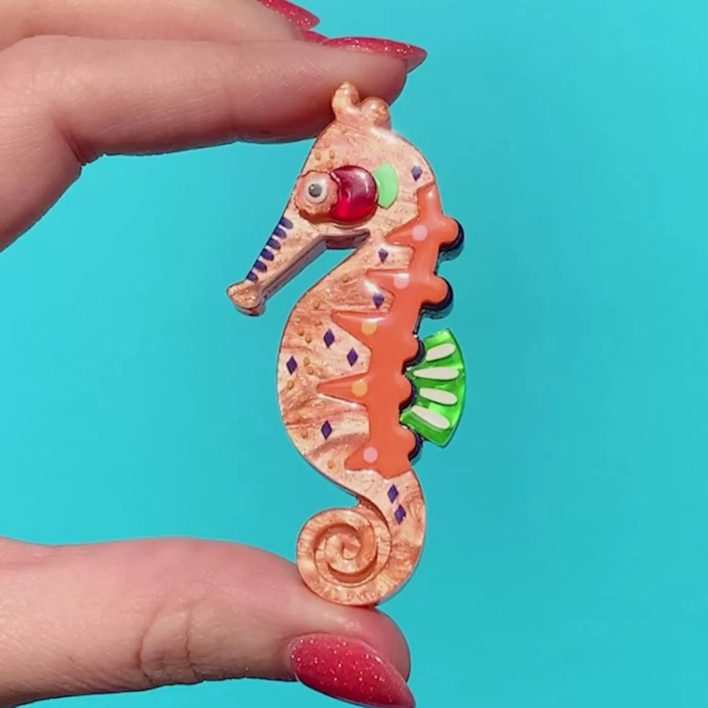 Erstwilder The Wary Western Australian Seahorse Brooch* Brooches