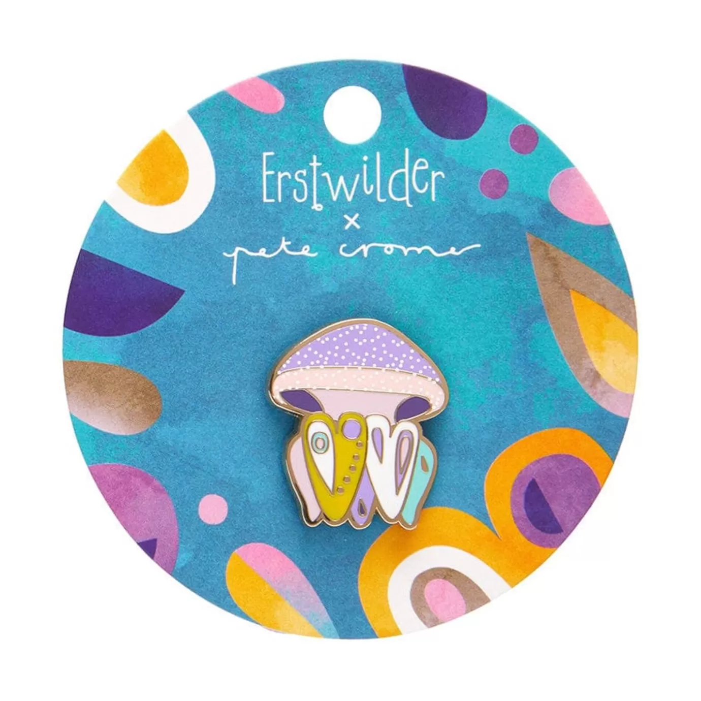 Erstwilder The Whimsical White Spotted Jellyfish Enamel Pin* Enamel Pins