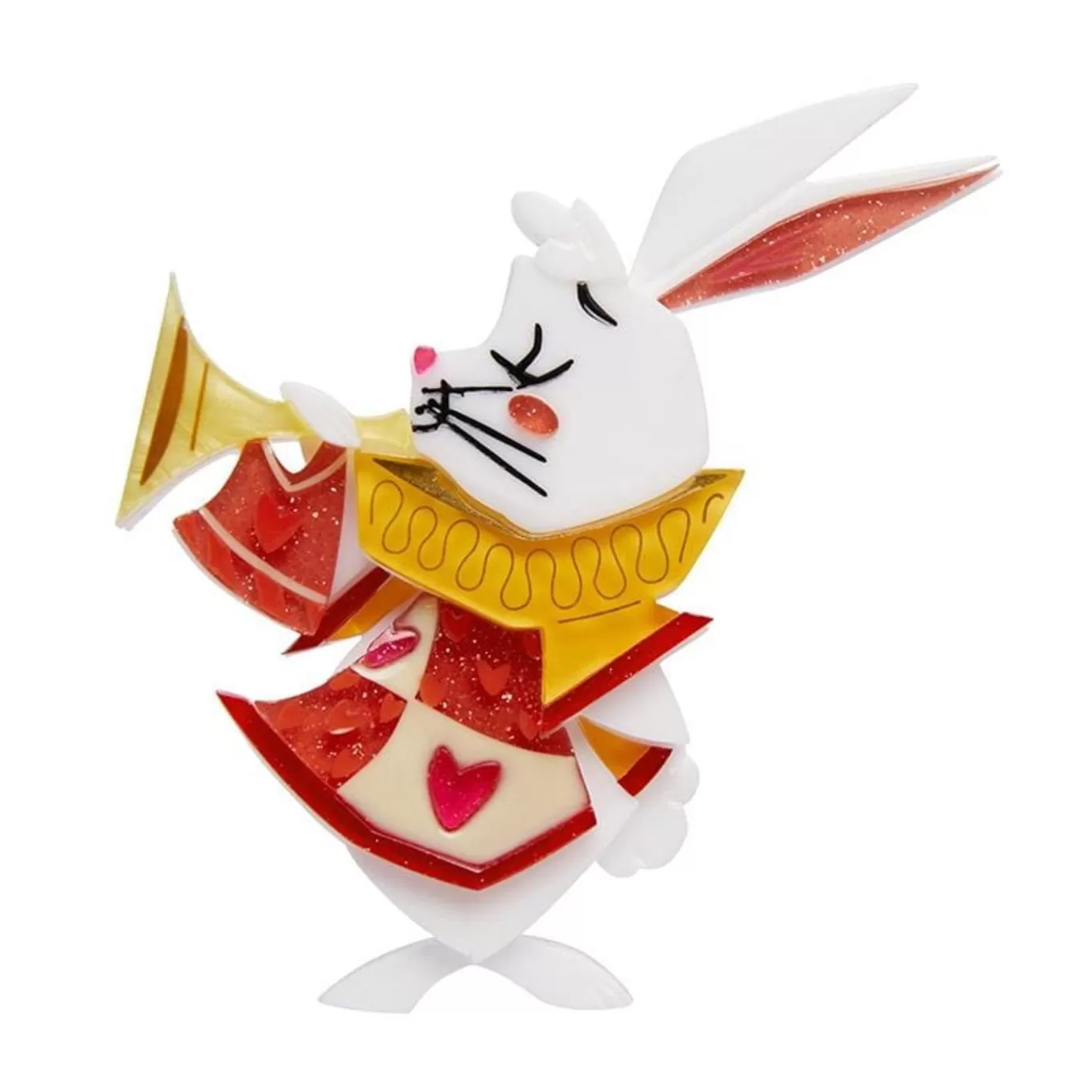 Erstwilder The White Rabbit Announces Brooch* Brooches
